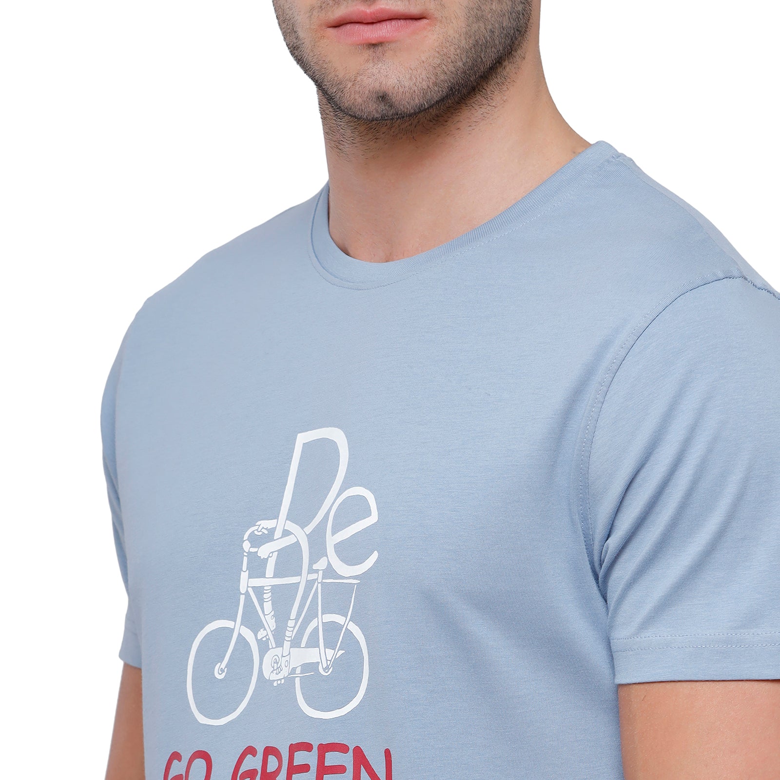 Classic Polo Mens Chest Print Half Sleeve Slim Fit T-Shirt BALENO - 402 B T-shirt Classic Polo 