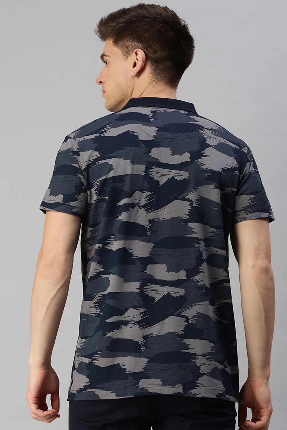 Classic Polo Men's Cotton Half Sleeve Printed Slim Fit Polo Neck Multicolor T-Shirt | Prm - 754 A