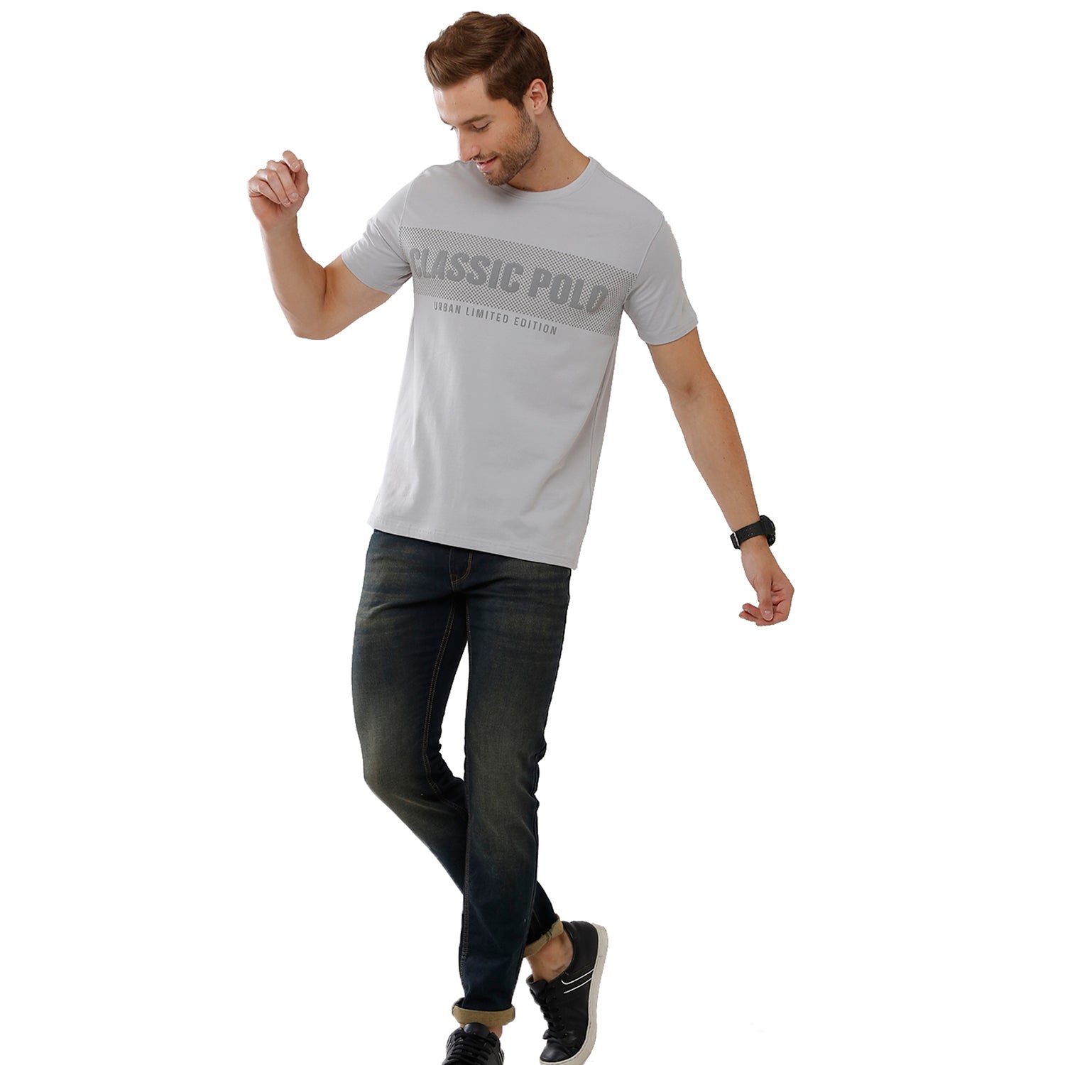 Classic Polo Mens 100% Cotton Solid Slim Fit Navy Blue Denim (CPDN1-07 A-DKT-SL-LY) Jeans Classic Polo 