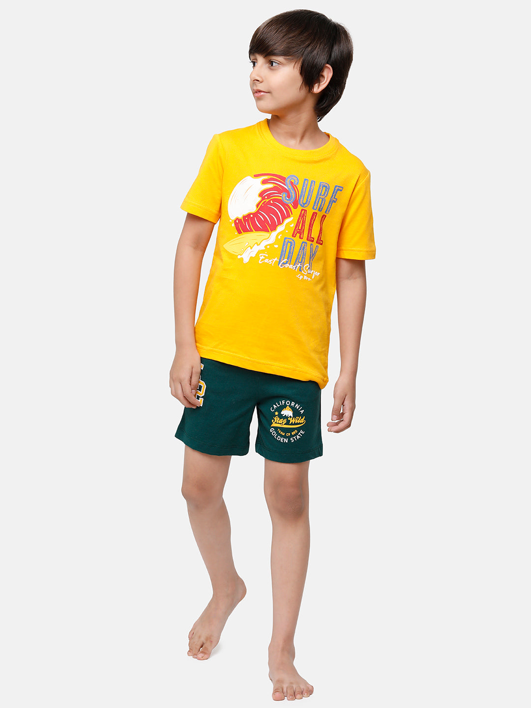 CP Boys Dark Blue Solid Slim Fit Shorts Shorts Classic Polo 