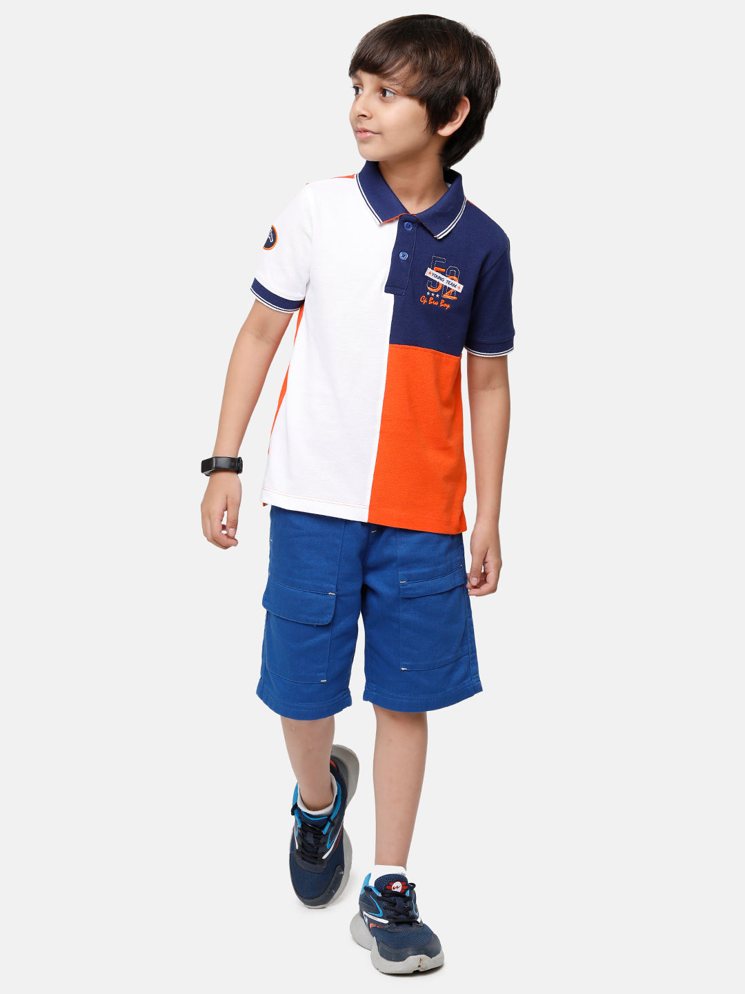 CP Boys Multicolor Slim Fit Polo Neck T-Shirt T-shirt Classic Polo 