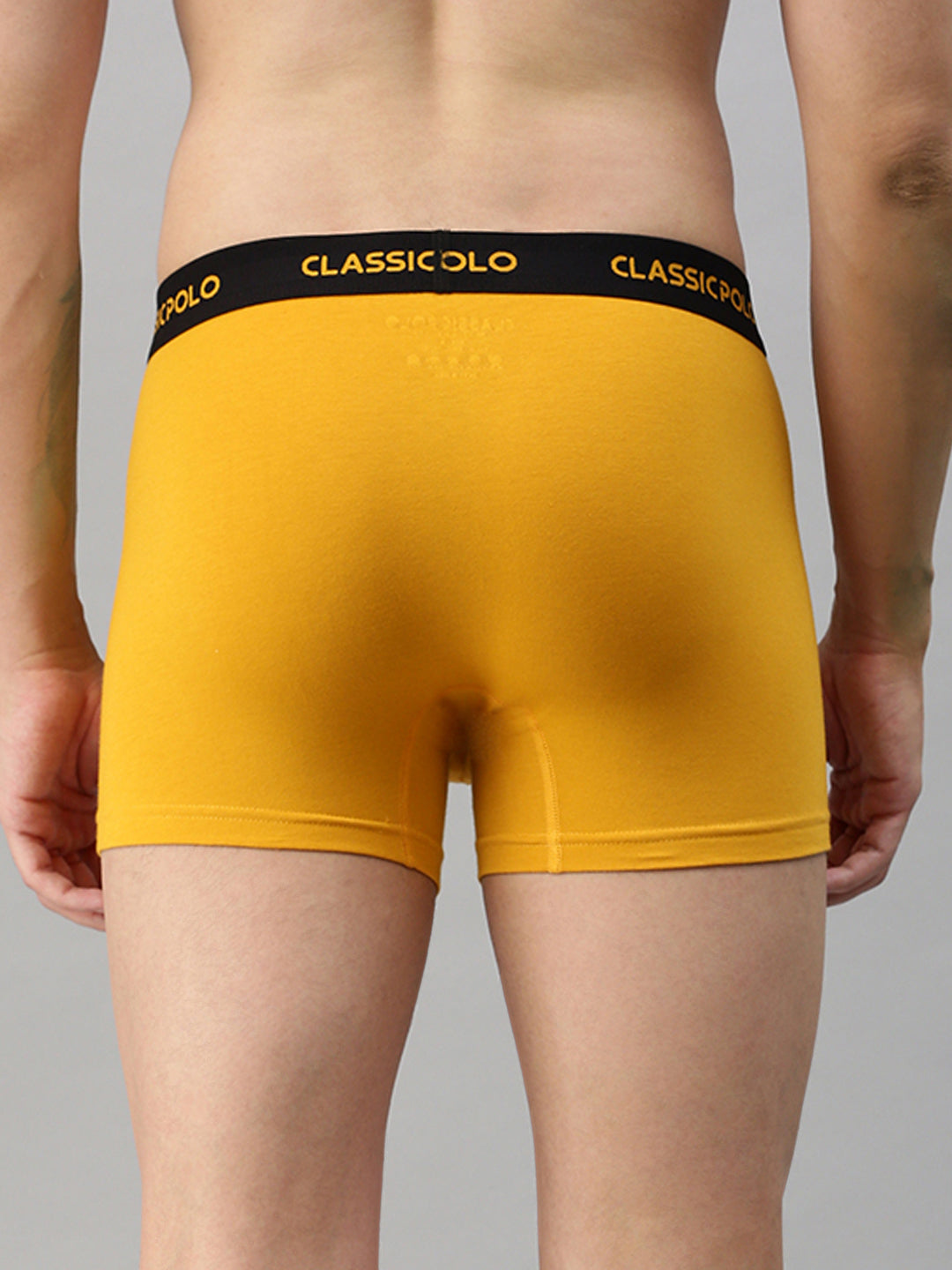 Classic Polo Men's Modal Solid Trunk | Glance - Yellow