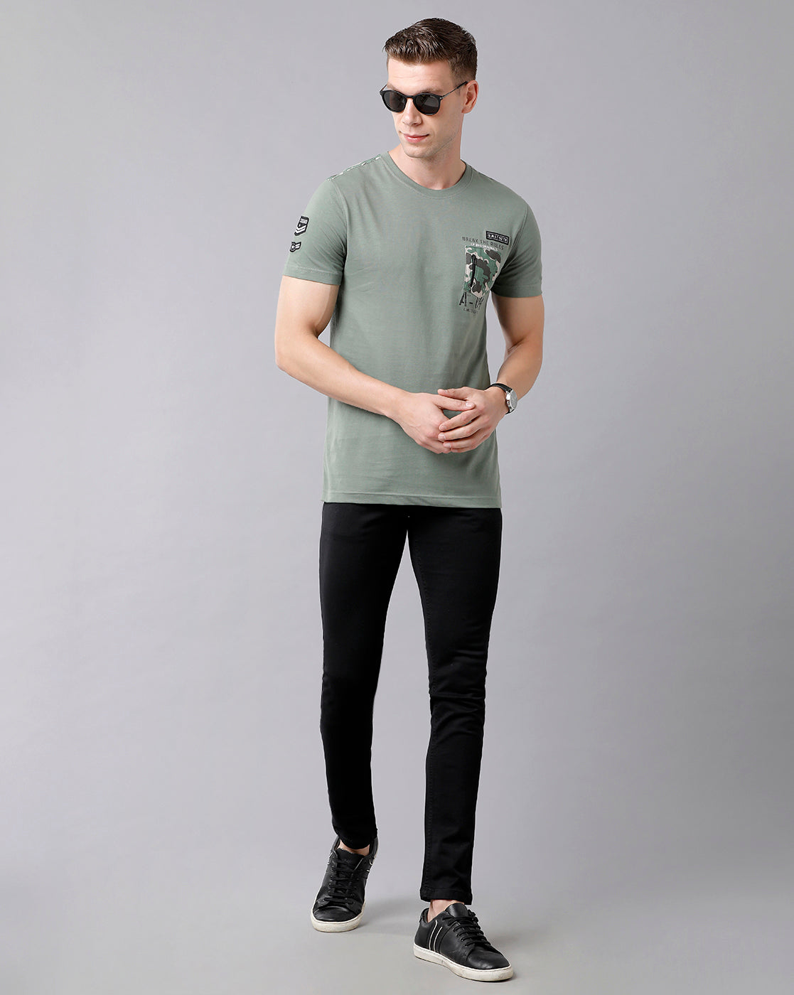 CP BRO Men's Cotton Solid Slim Fit Black Color Denim | Bdn1-19 F
