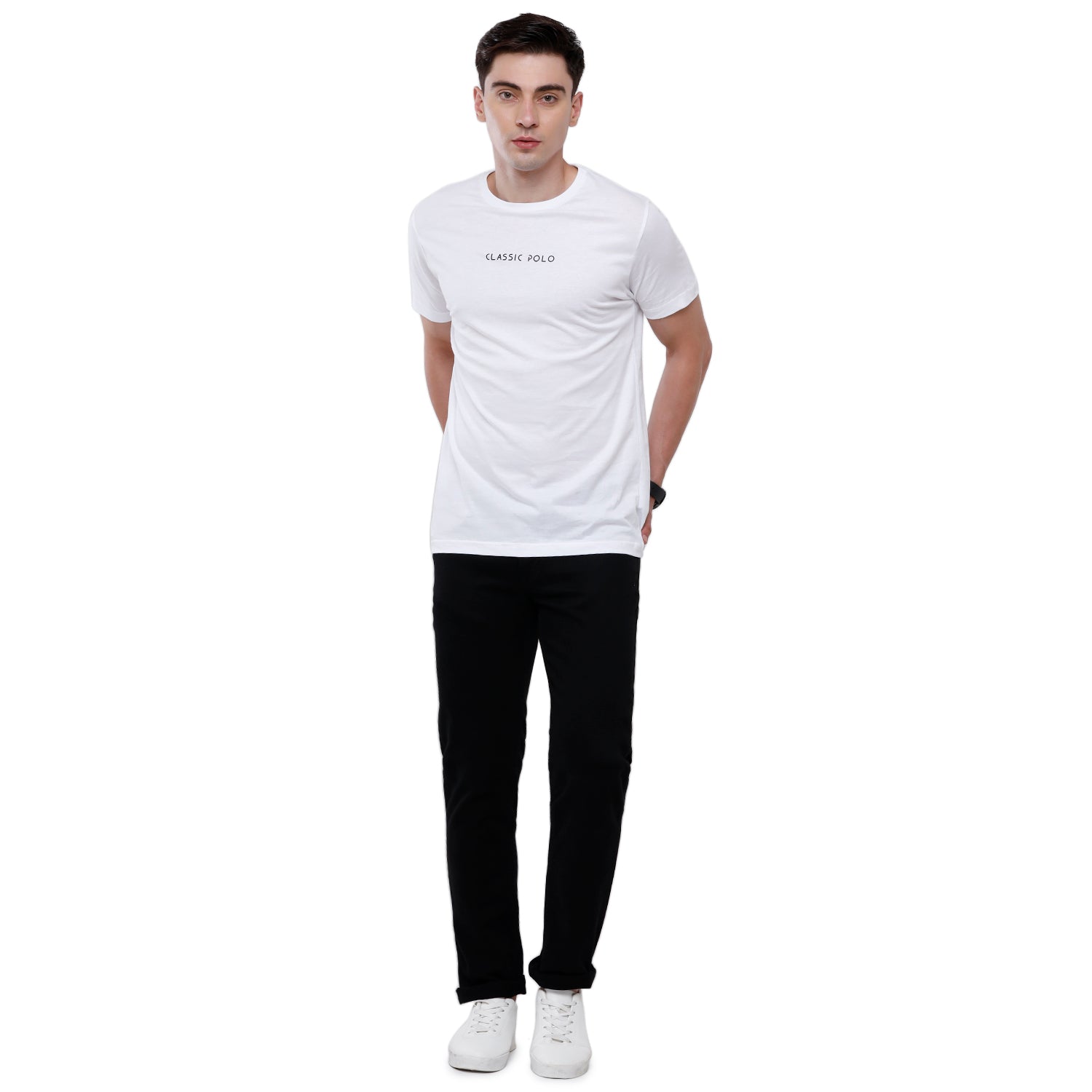 Classic polo Men's Basic Solid Single Jersey Crew Half Sleeve Slim Fit T-Shirt ( Trio Pack) - Ceres - 06 Classic Polo 