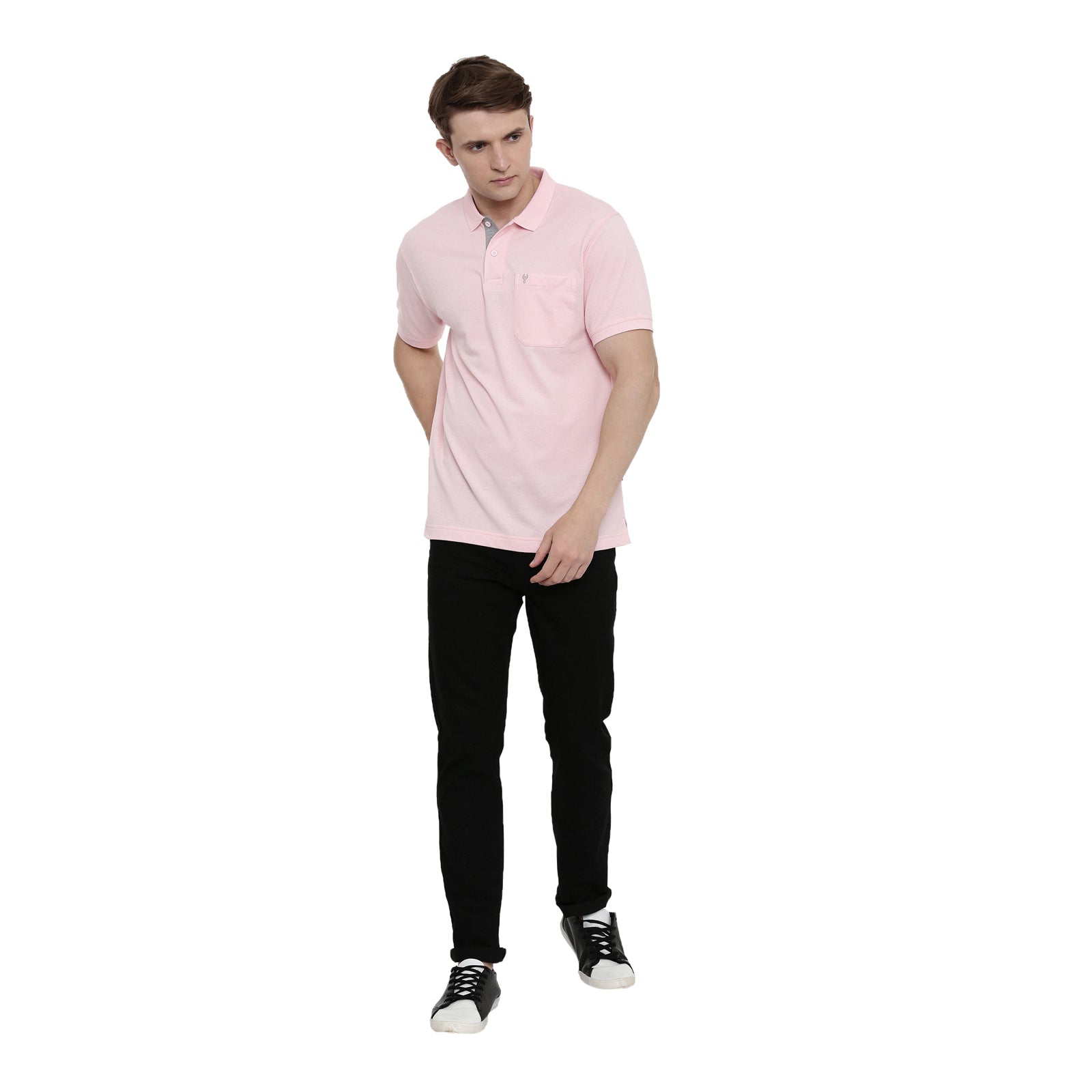 Men's Pink Polo Authentic Fit T-Shirt - 4SSN 216 T-shirt Classic Polo 