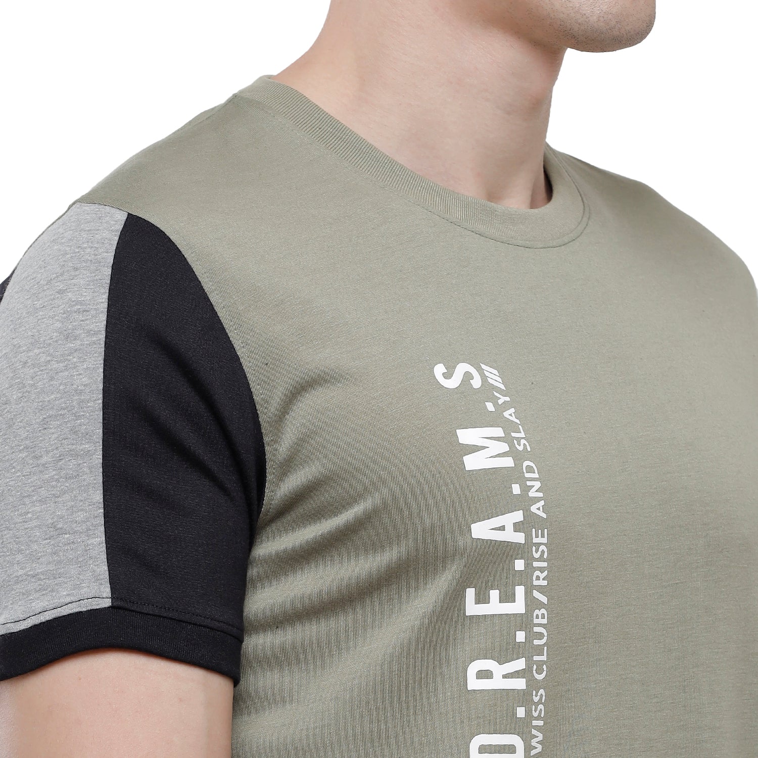 Swiss Club Mens Color Block Half Sleeve Slim Fit T-Shirt (CUB - 41 B SF C) T-shirt Swiss Club 