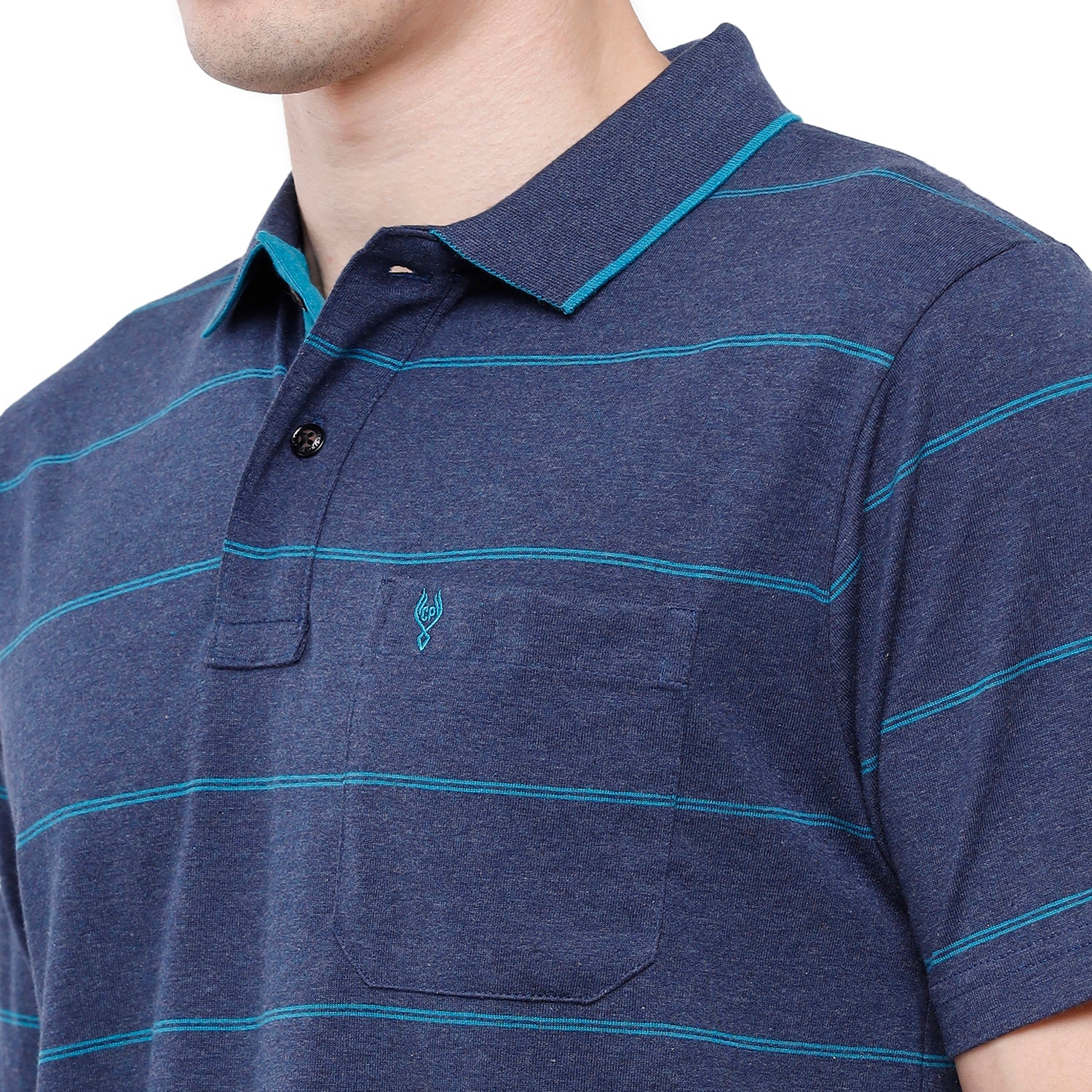 Classic Polo Mens Stripes Half Sleeve Authentic Fit T-Shirt (MEL - 202 A AF P) T-shirt Classic Polo 