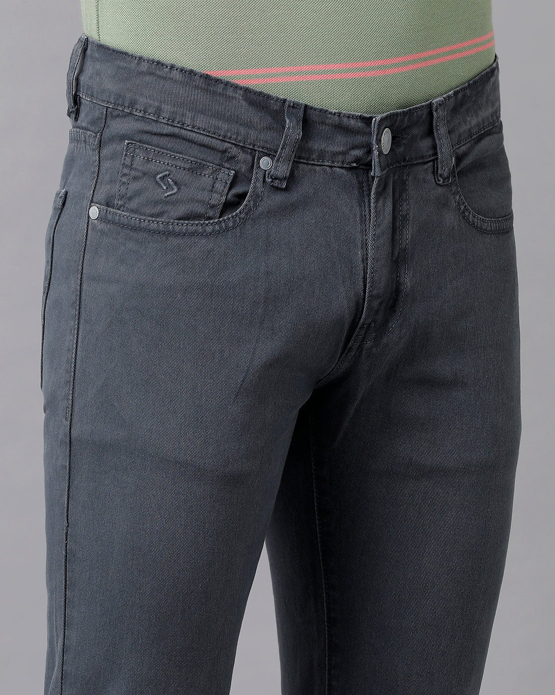 Classic Polo Men's Cotton Solid Slim Fit Blue Color Denim | Cpodn2-01 C