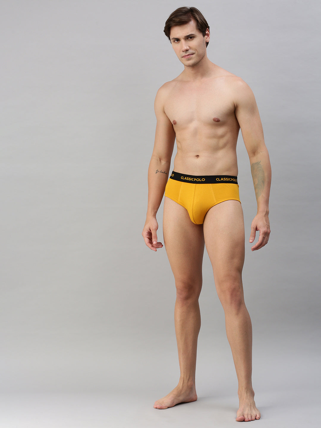 Classic Polo Men's Modal Solid Briefs | Scarce - Multicolor (Pack of 3)