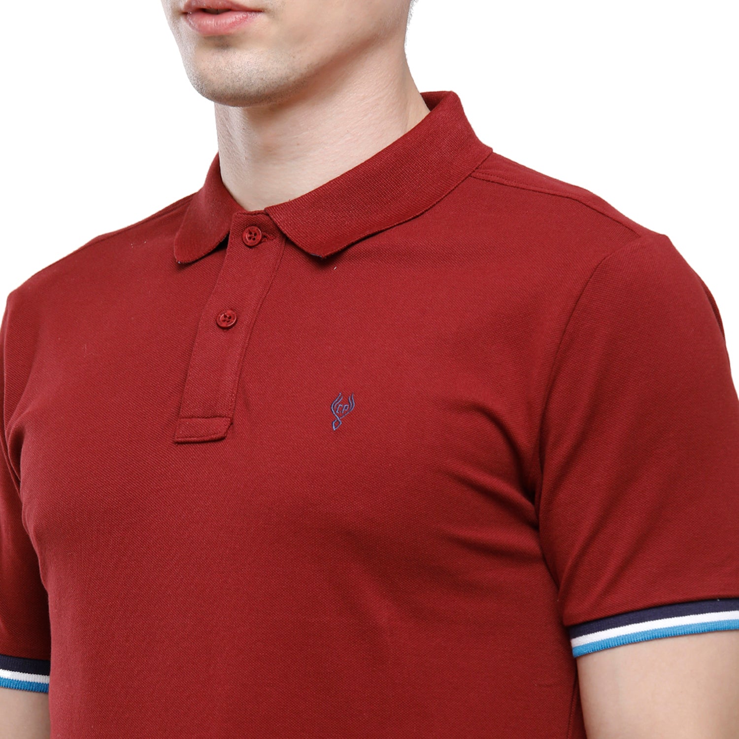 Classic polo Men's Maroon Lycra Cotton Stretch Polo Half Sleeve Slim Fit T-Shirt - Tarte Syrah T-shirt Classic Polo 