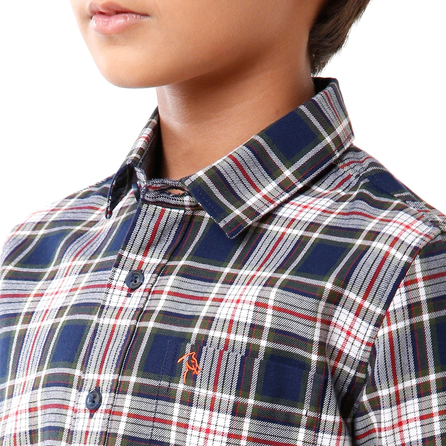 Classic Polo Bro Boys Checked Full Sleeve Slim Fit Blue Color Shirt - BBSH S2 15 B Shirts Classic Polo 