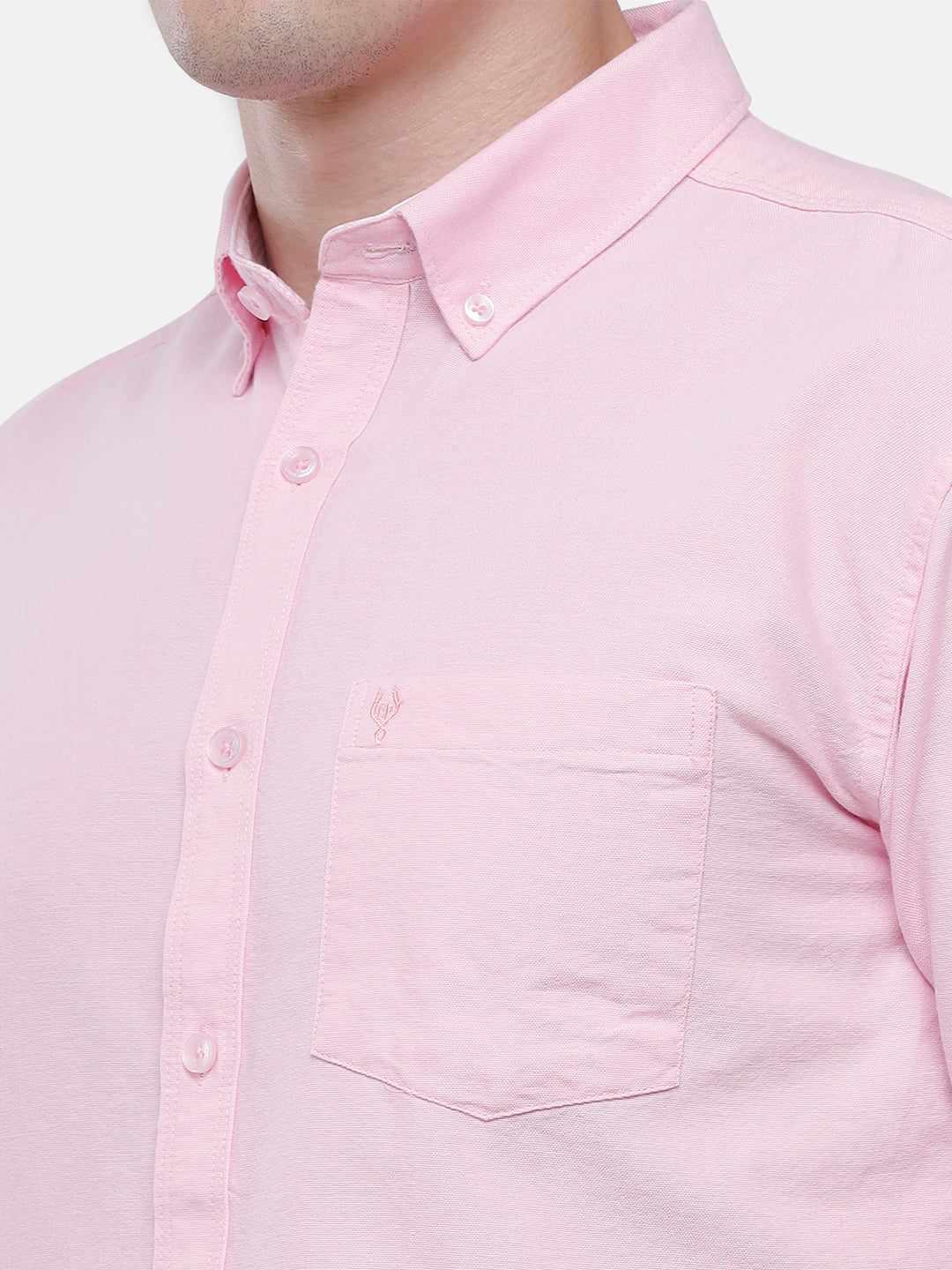 Classic Polo Mens Solid Full Sleeve Milano Fit Woven Shirt Enzo-Pink-Mf-Fs