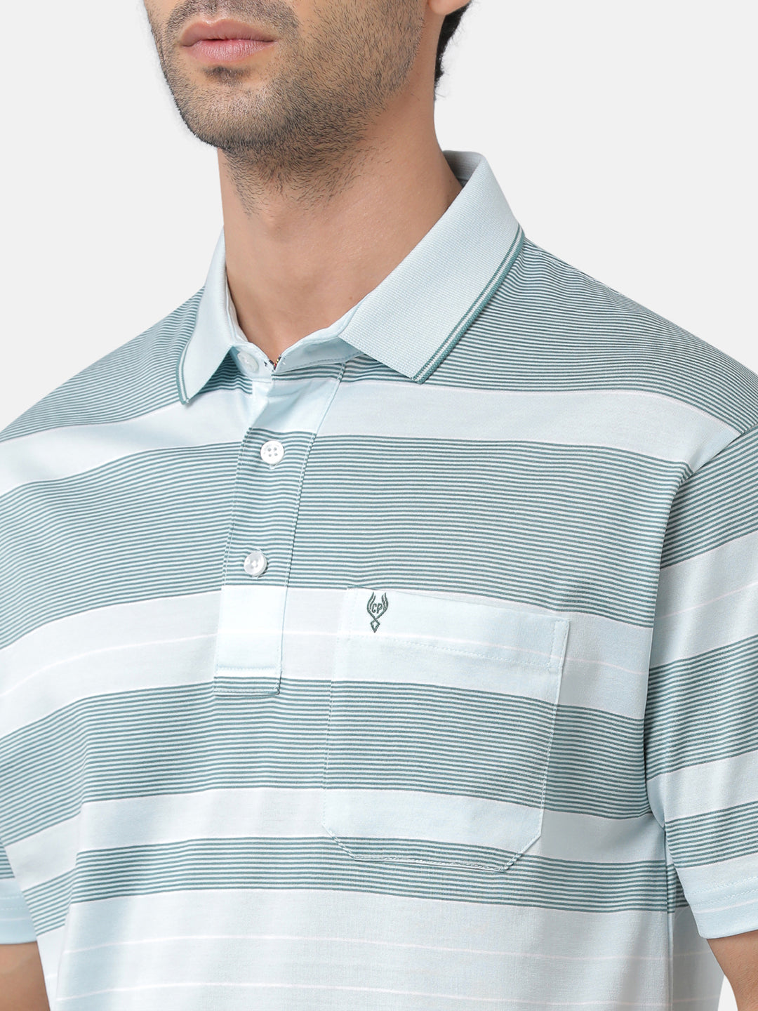 Classic Polo Mens Striped Authentic Fit Polo Neck Multicolor T-Shirt | Ultimo-273A