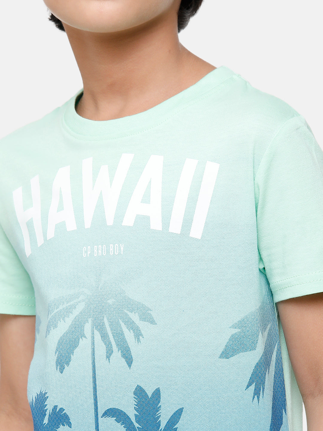 CP Boys White Slim Fit Round Neck T-Shirt T-shirt Classic Polo 