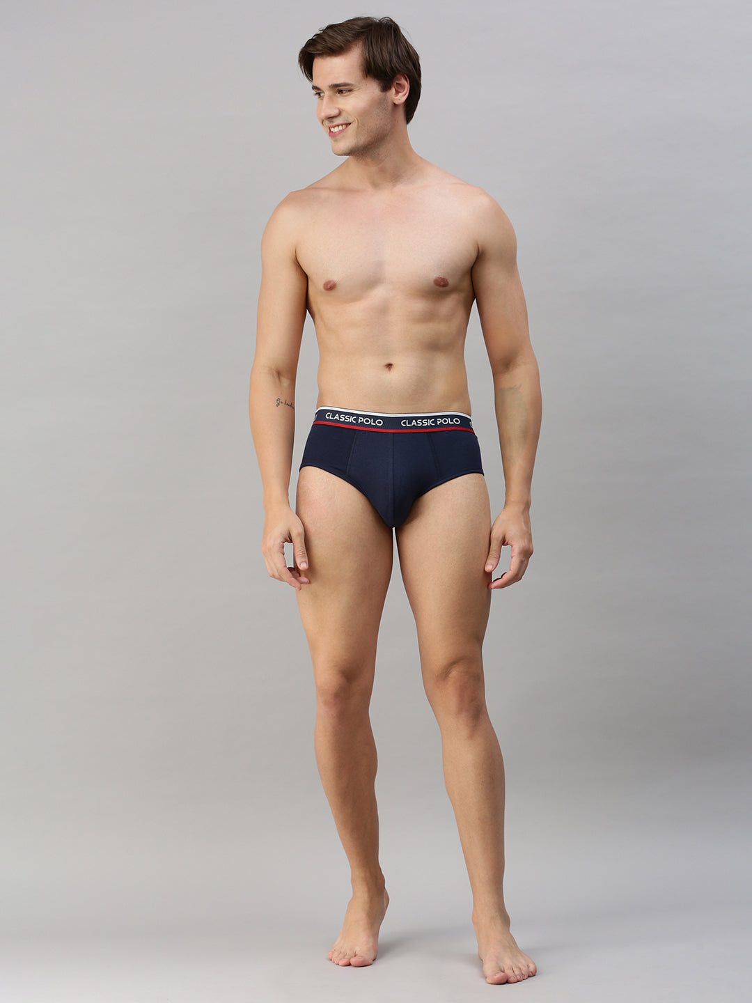 Classic Polo Men's Modal Solid Briefs | Scarce - Multicolor (Pack of 3)