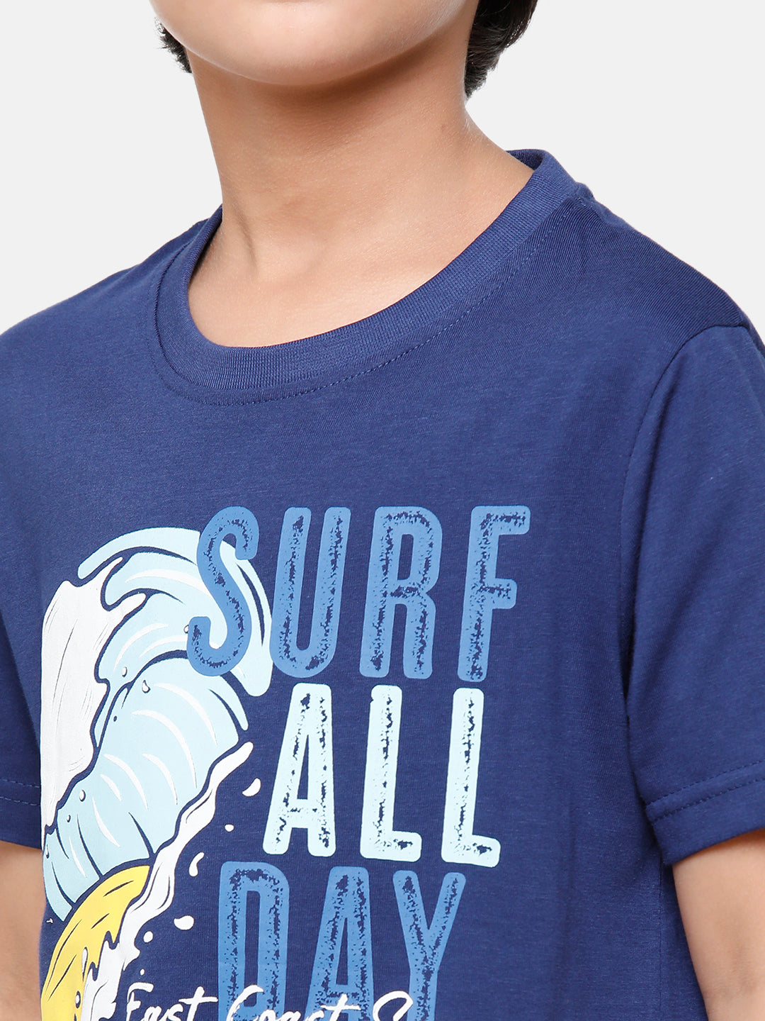 CP Boys Blue Slim Fit Round Neck T-Shirt T-shirt Classic Polo 