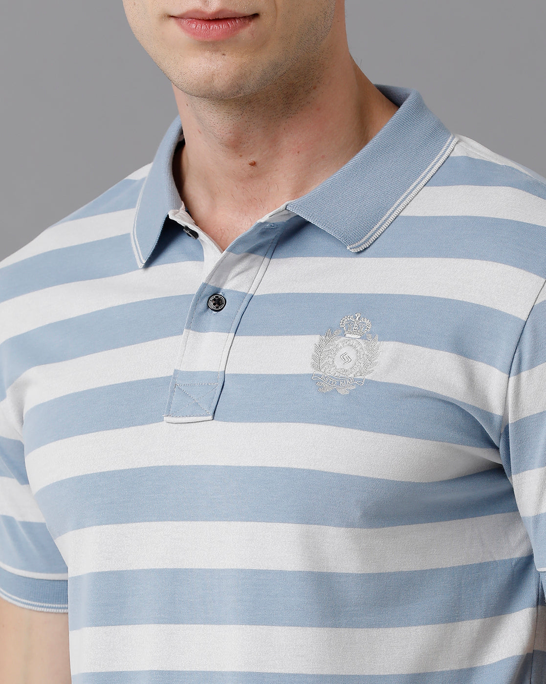 Classic Polo Men's Cotton Striped Slim Fit Multicolor T-Shirt | Cpeg - 286 A