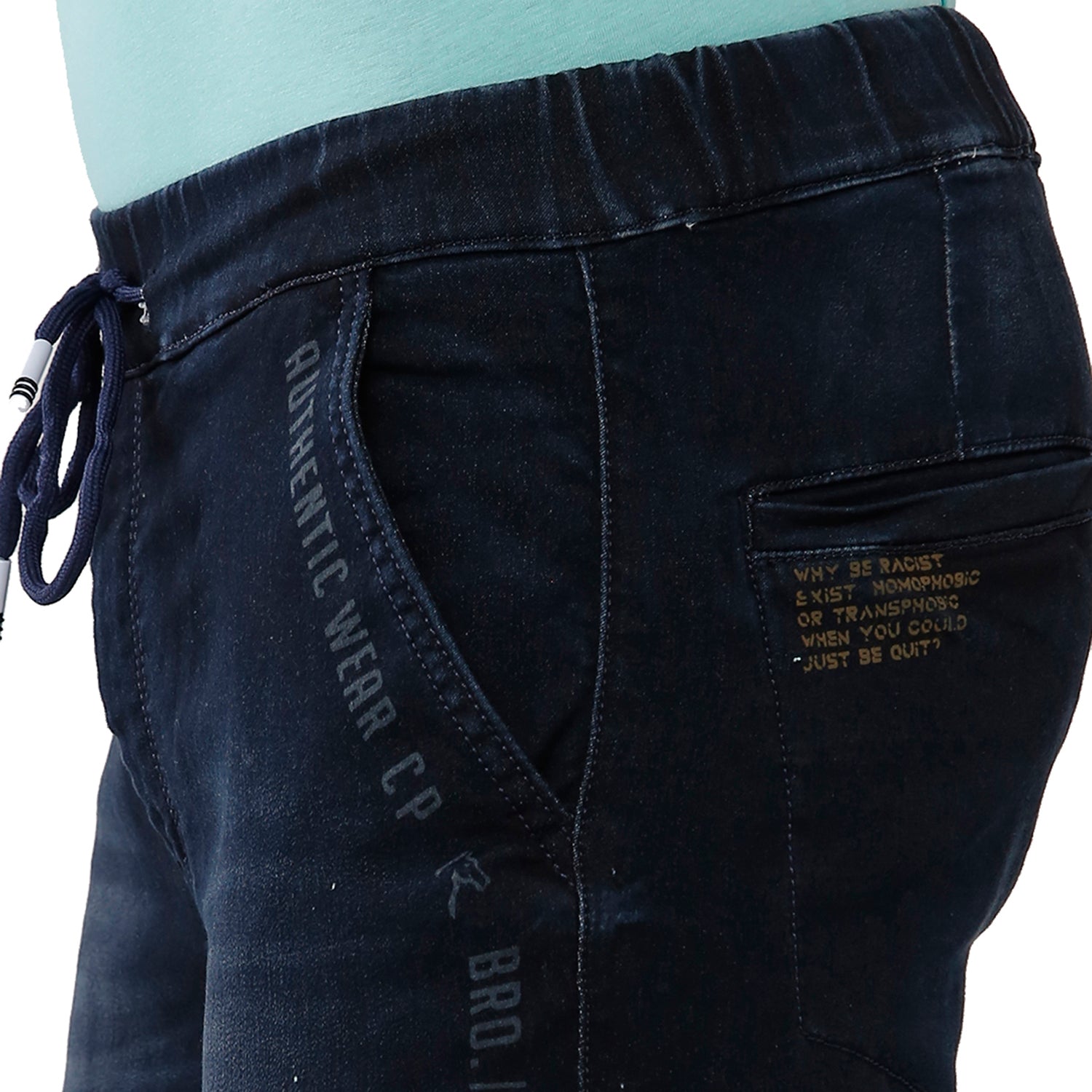 Classic Polo Bro Mens 100% Cotton Solid Slim Fit Blue Color Denim (BDN1-16 B-DKT-JO-LY) Classic Polo 