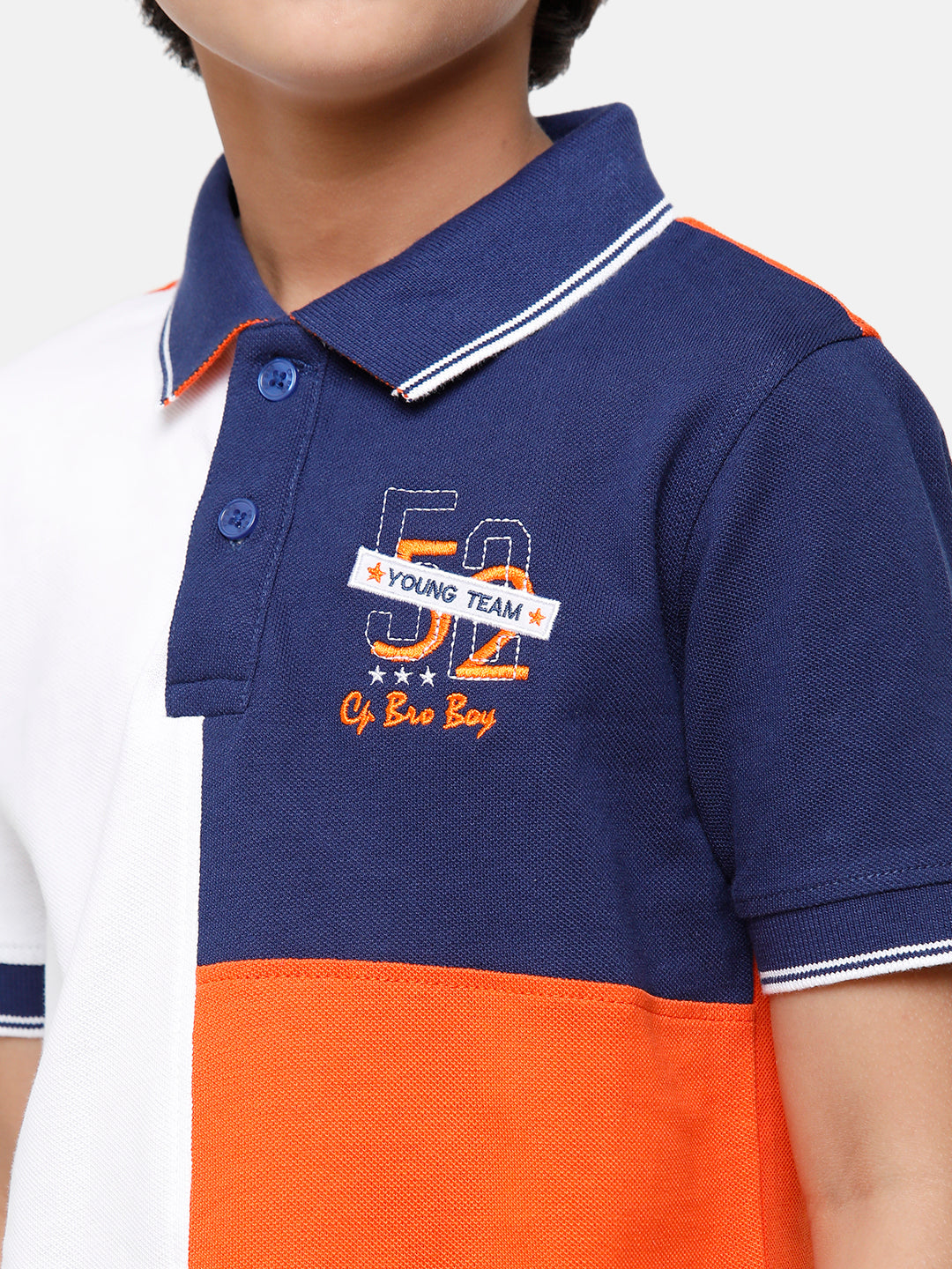CP Boys Multicolor Slim Fit Polo Neck T-Shirt T-shirt Classic Polo 