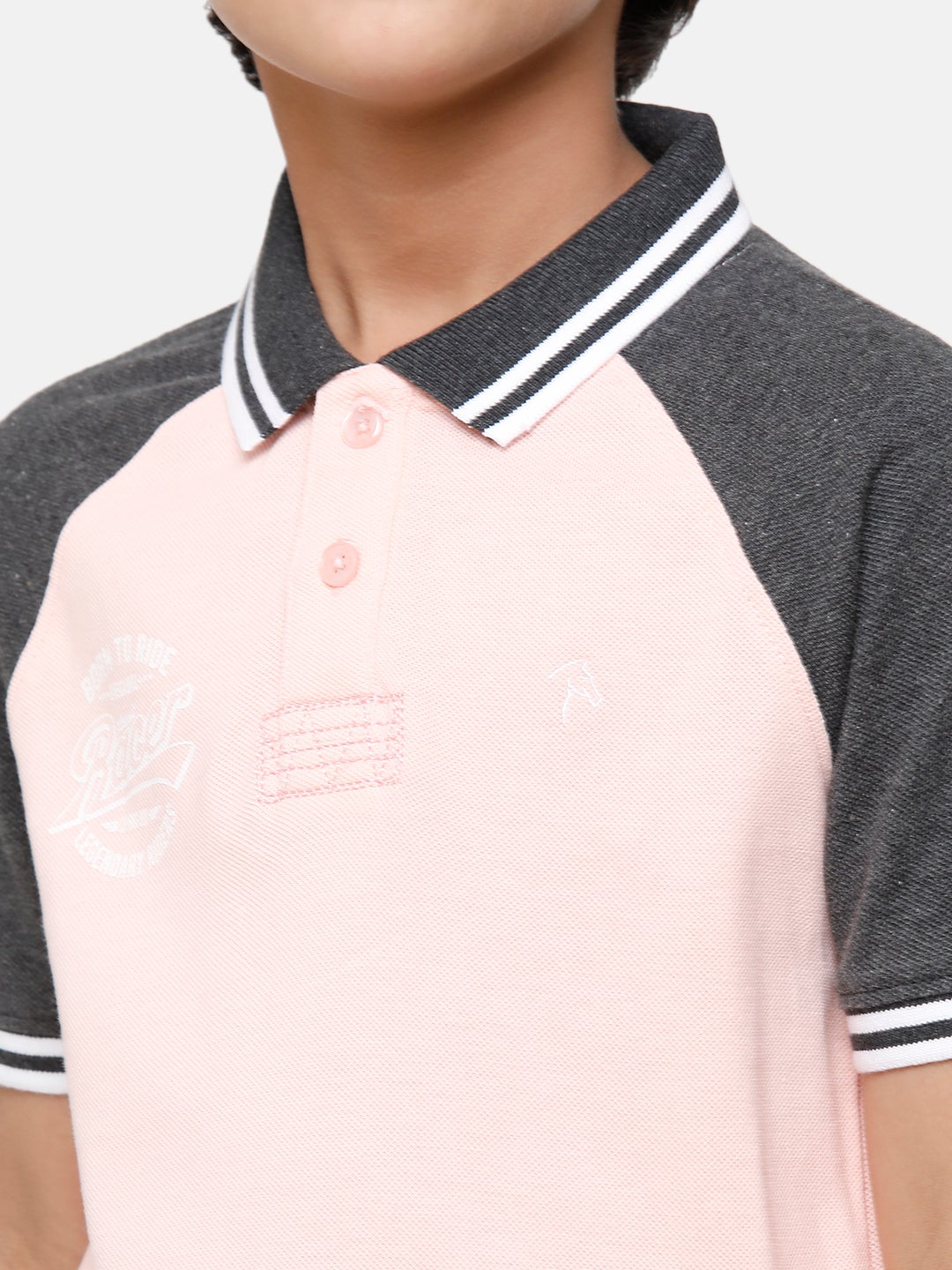 CP Boys Multicolor Colorblock Slim Fit Polo Neck T-Shirt T-shirt Classic Polo 
