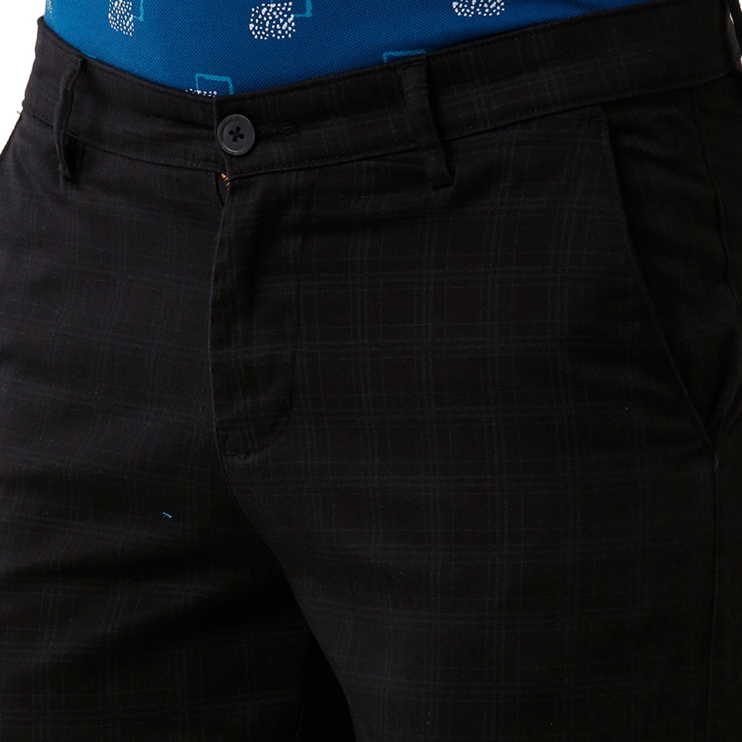 Swiss Club Mens Slim Fit Black Color Trousers -SC-38 B Blk Pants Swiss Club 