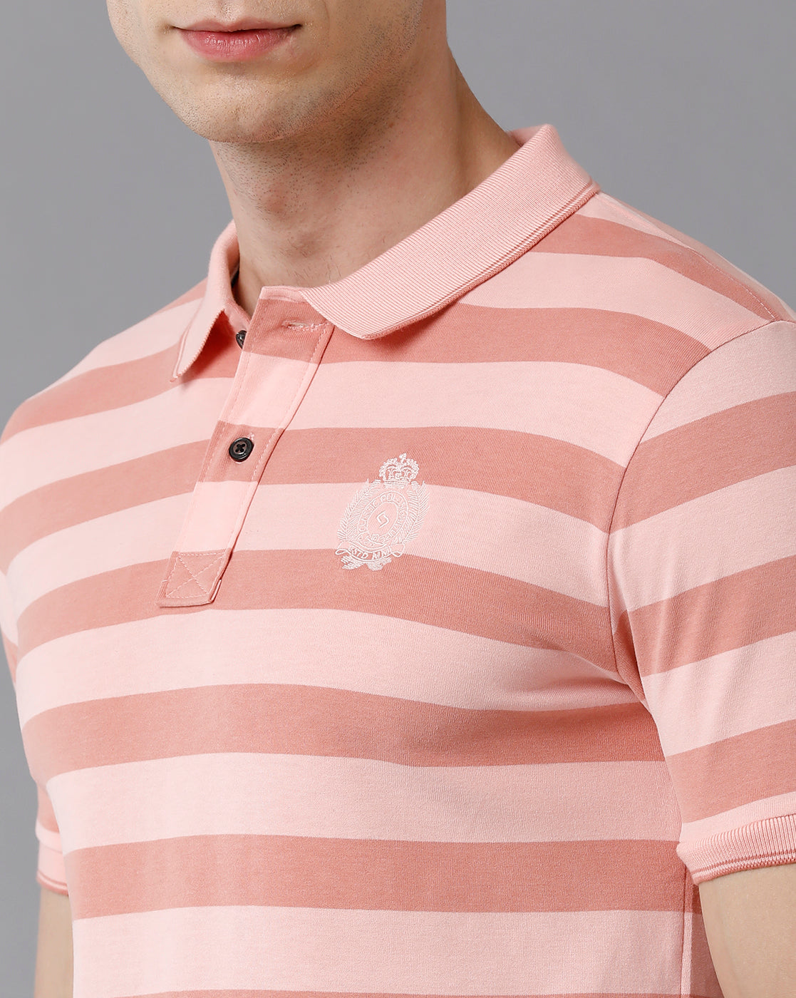 Classic Polo Men's Cotton Striped Slim Fit Multicolor T-Shirt | Cpeg - 286 B