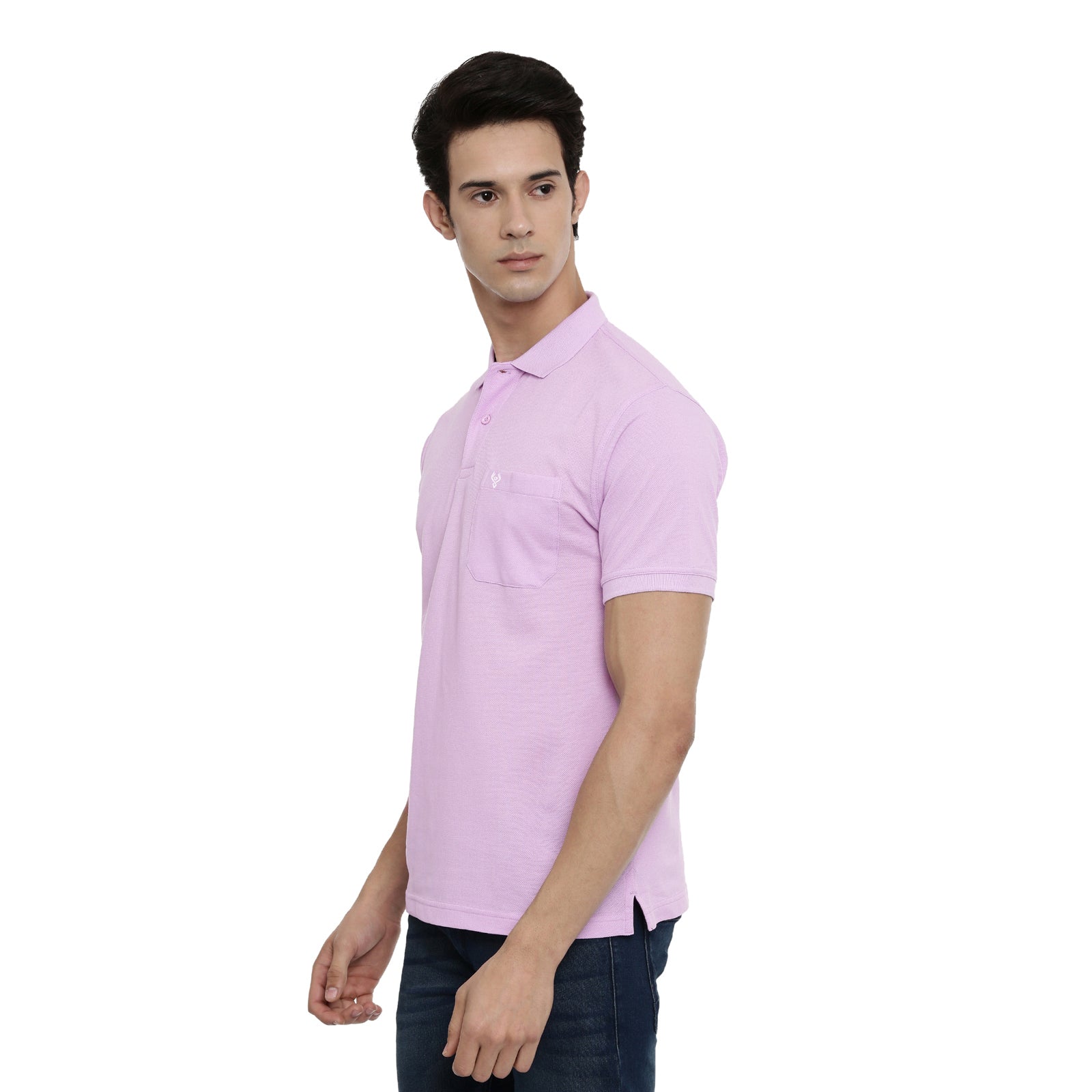 Classic polo Men's Polo Neck Mild Purple Authentic Fit T-shirt - 4SSN 217 T-shirt Classic Polo 