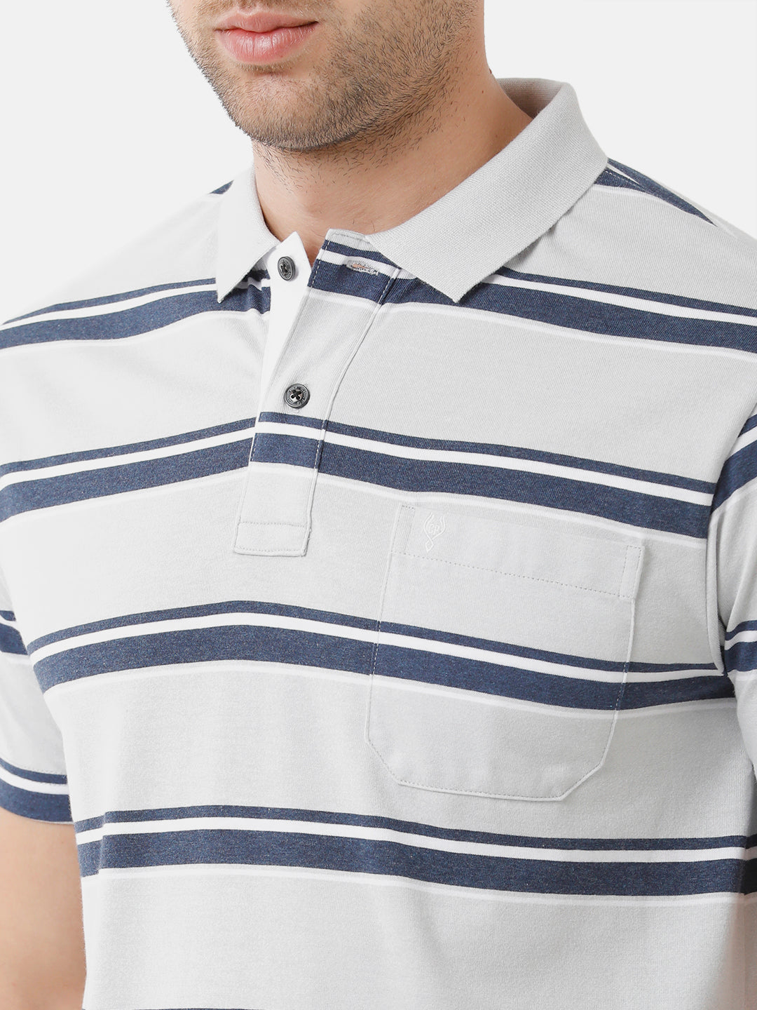 Classic Polo Mens Cotton Half Sleeve Striped Authentic Fit Polo Neck Multicolor T-Shirt | M.Flash 22