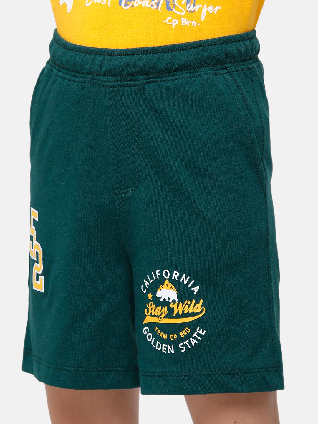 CP Boys Dark Blue Solid Slim Fit Shorts Shorts Classic Polo 