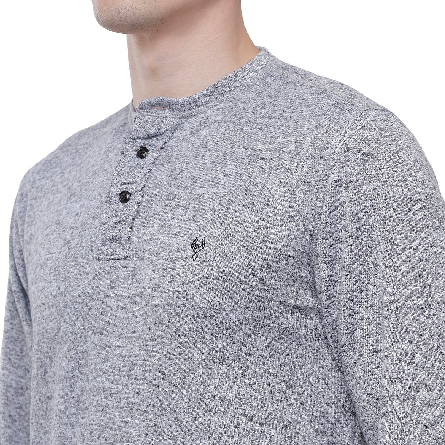 Classic Polo Mens Solid Full Sleeve Slim Fit T-Shirt (VERNO - 271 I SF Y) T-shirt Classic Polo 
