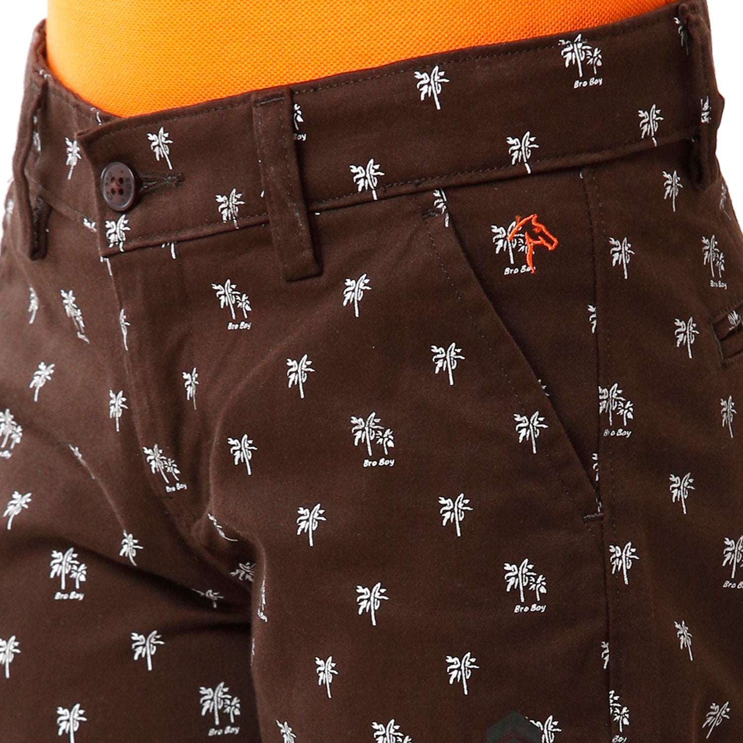 Classic Polo Bro Boys Printed Slim Fit Brown Color Cotton Shorts - BBSHRT S2 1C Shorts Classic Polo 