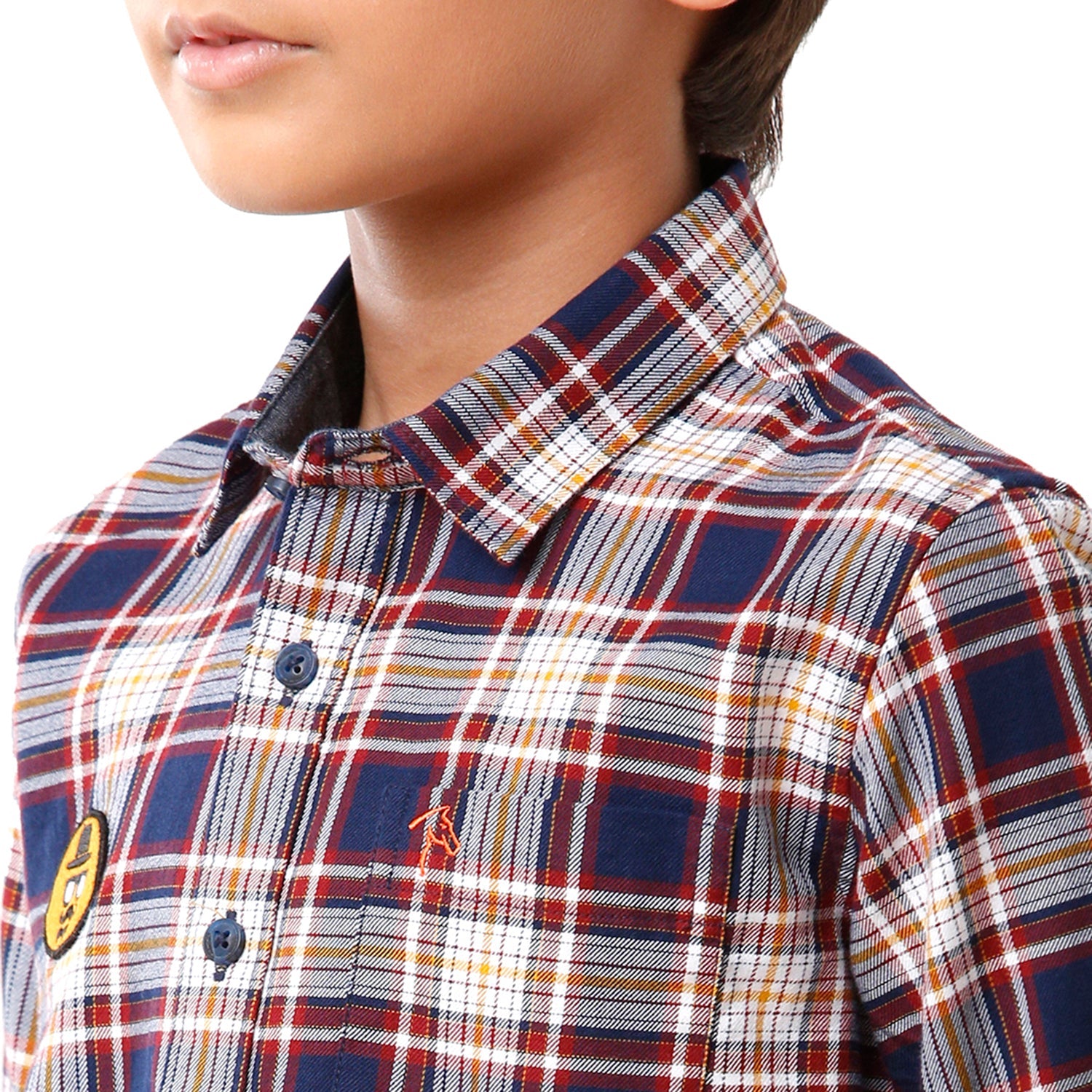 Classic Polo Bro Boys Checked Full Sleeve Slim Fit Multicolor Shirt - BBSH S2 15 A Shirts Classic Polo 