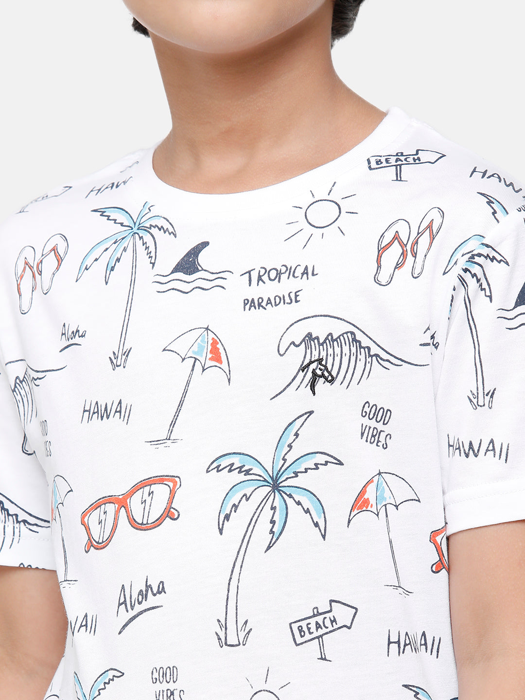 CP Boys 100% Cotton Printed Slim Fit Round Neck T-Shirt T-shirt Classic Polo 