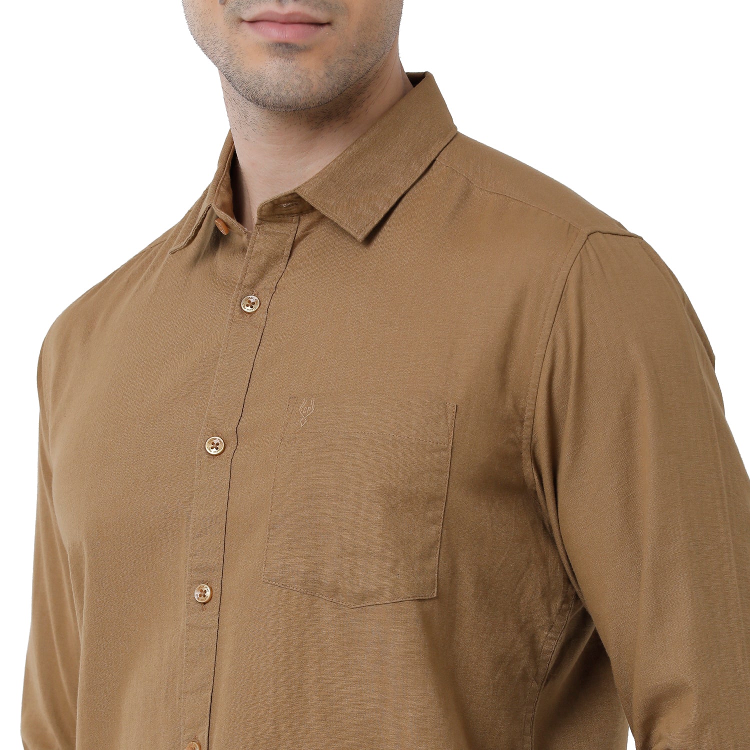 Classic Polo Mens Solid Slim Fit Full Sleeve Brown Color Shirt - SN1-111 B Shirts Classic Polo 