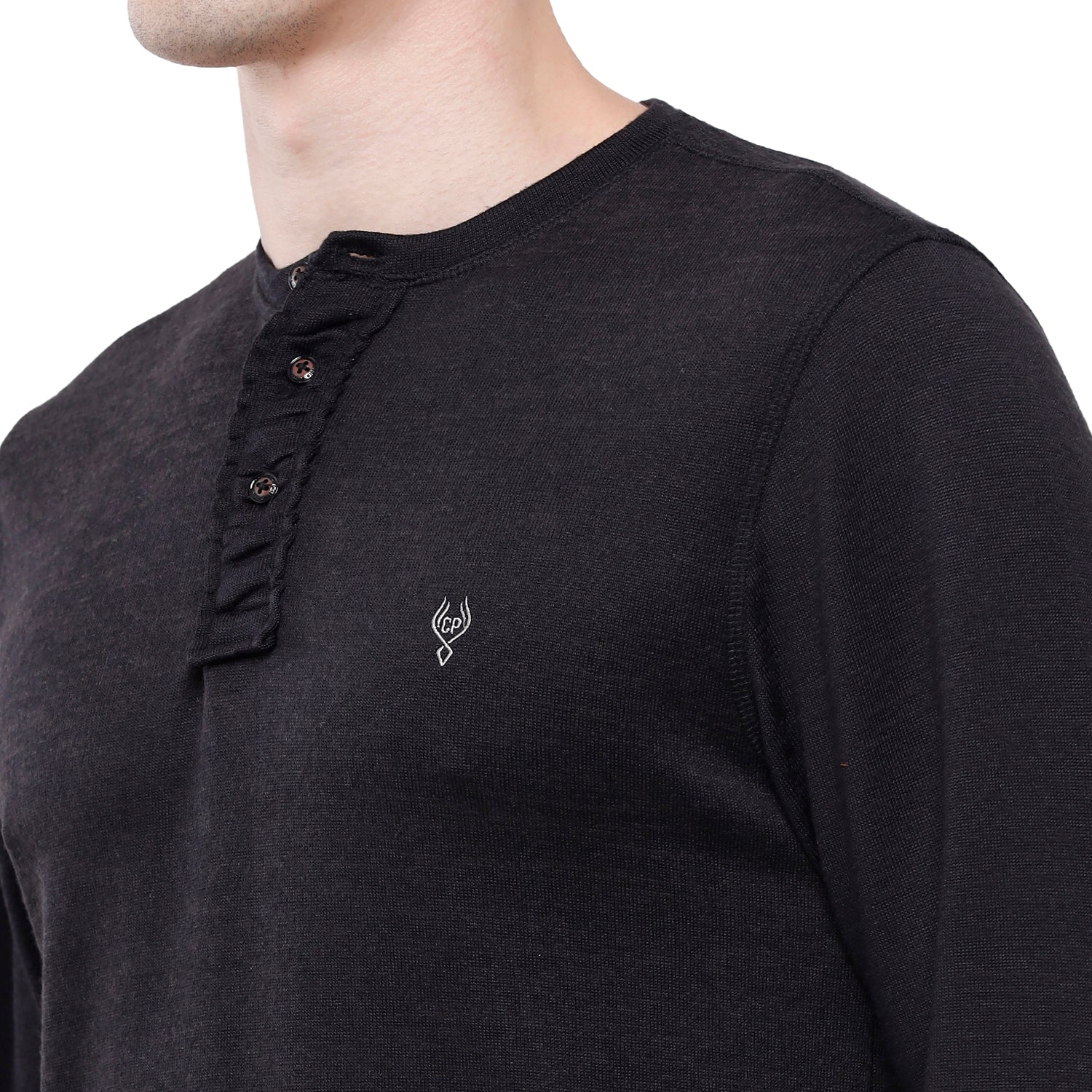Classic Polo Mens Solid Full Sleeve Slim Fit T-Shirt (VERNO - 271 J SF Y) T-shirt Classic Polo 