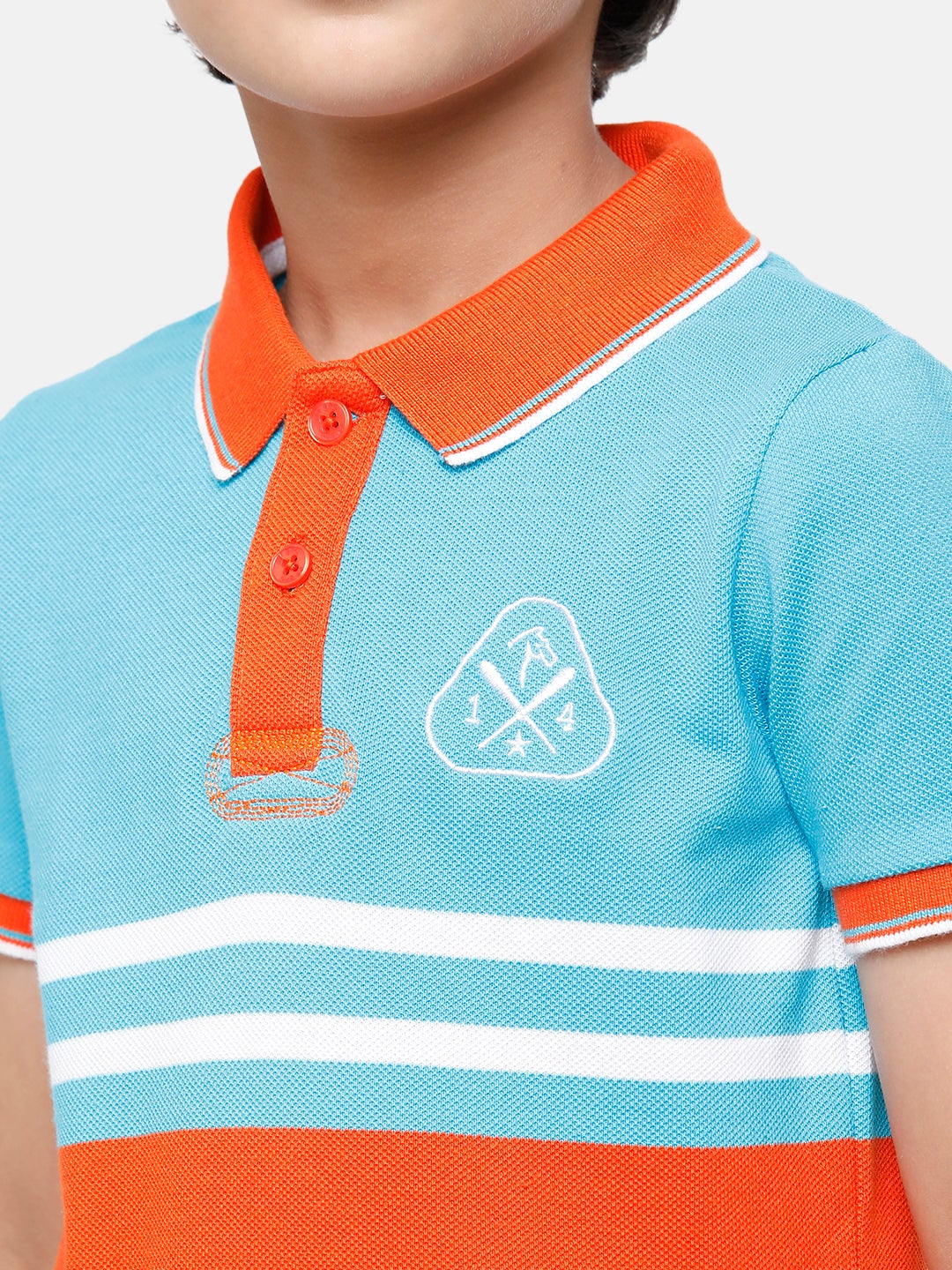 CP Boys Multi Stripes Slim Fit Polo Neck T-Shirt T-shirt Classic Polo 