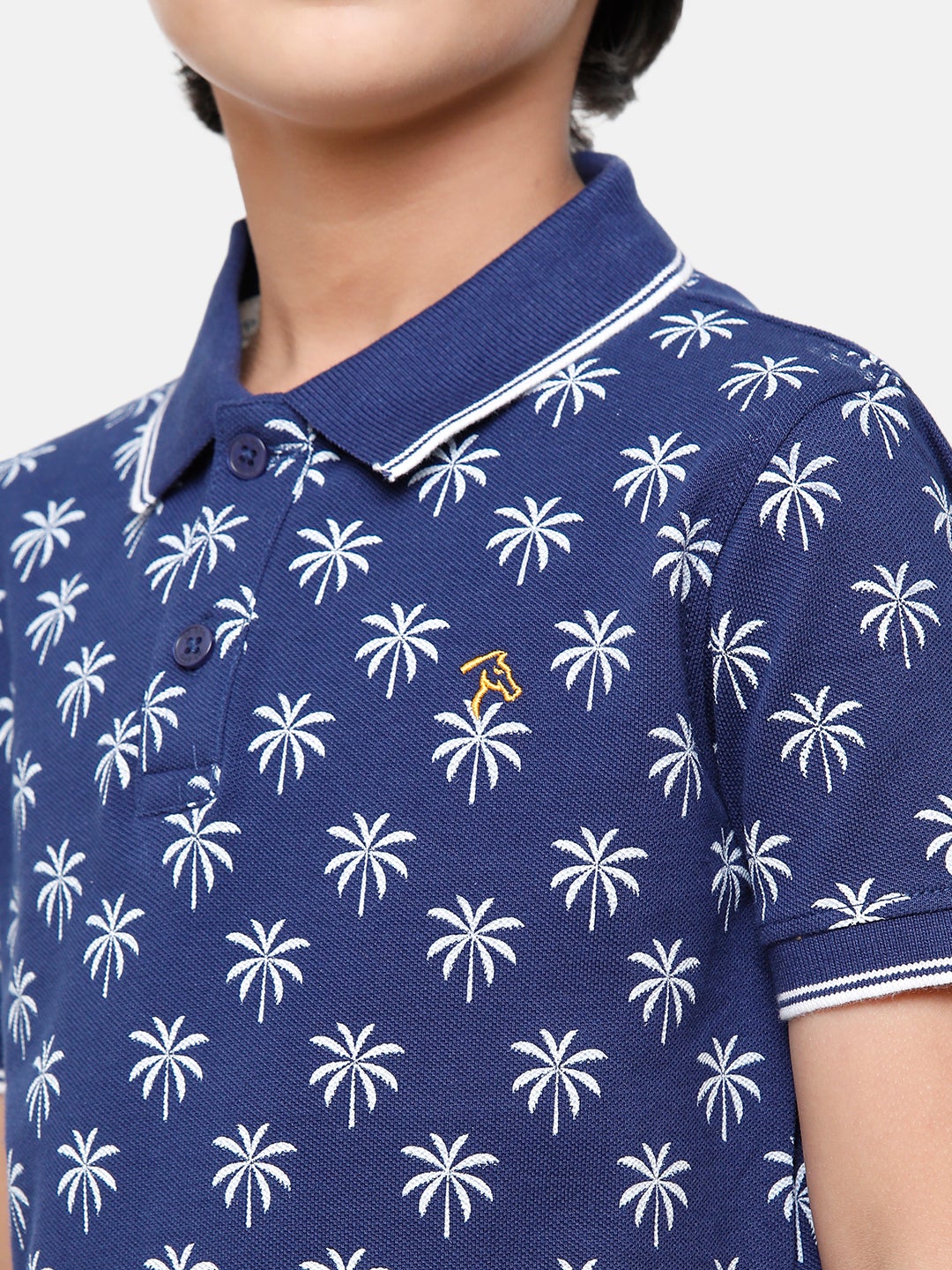 CP Boys Blue Slim Fit Polo Neck T-Shirt T-shirt Classic Polo 