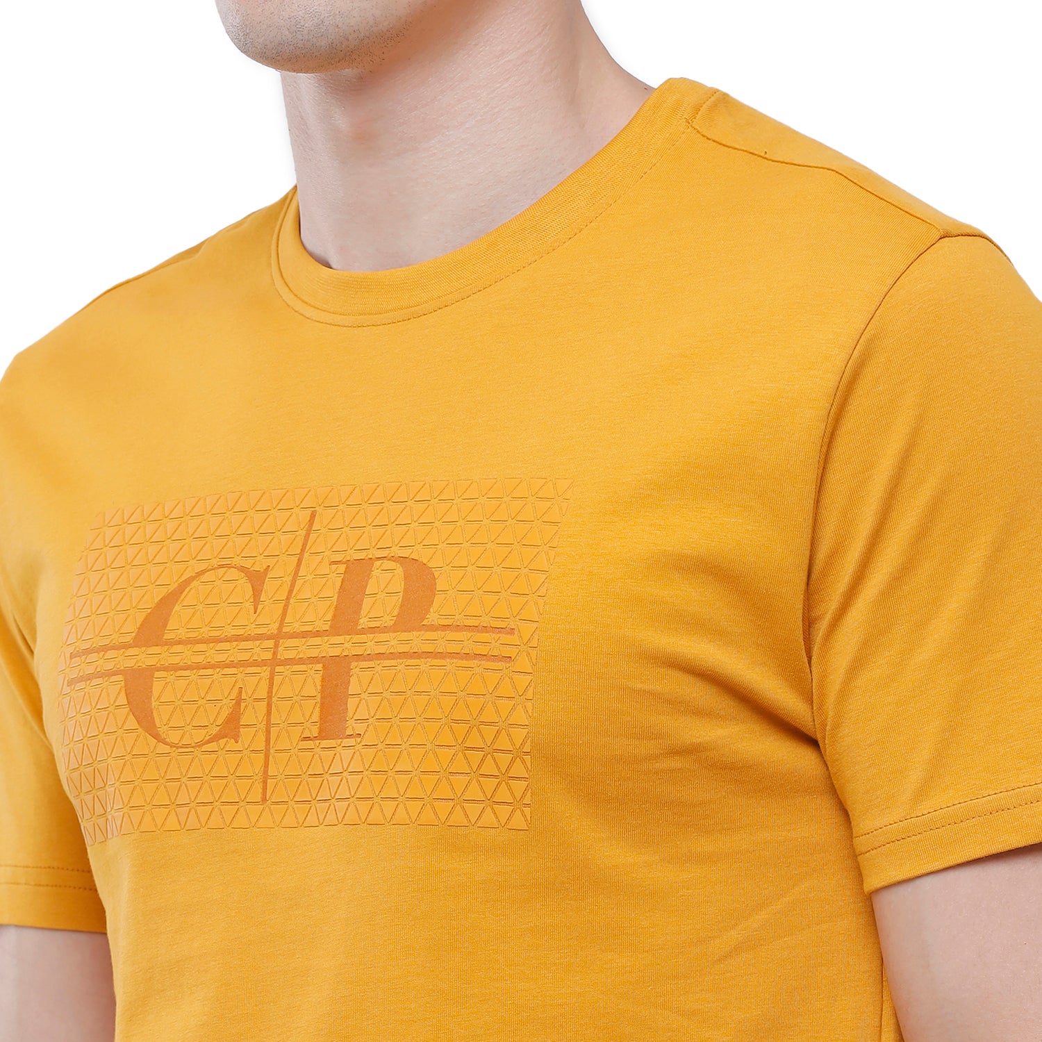 Classic Polo Mens Chest Print Half Sleeve Slim Fit T-Shirt (BALENO - 410 A SF C) T-shirt Classic Polo 
