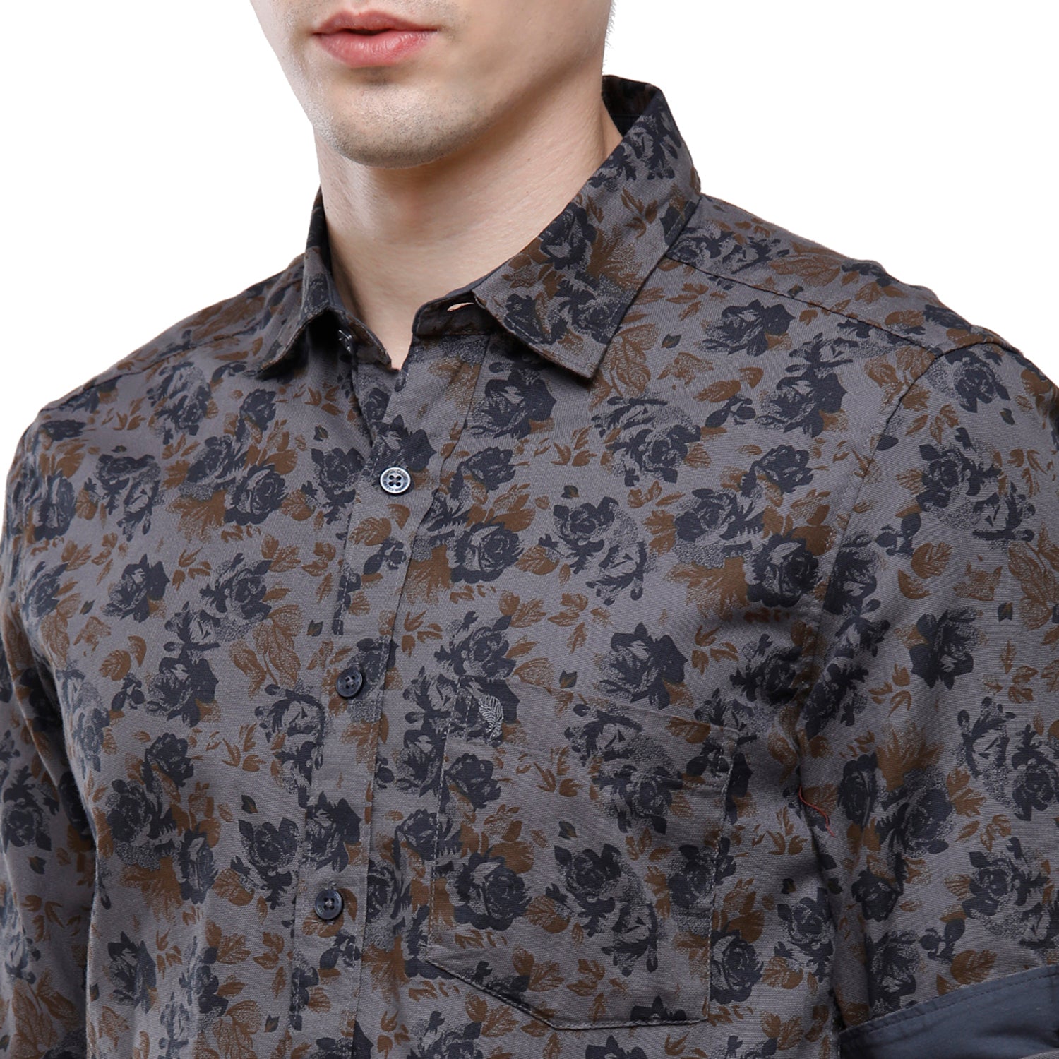 Swiss Club Mens 100% Cotton Printed Full Sleeve Woven Shirt - Multicolor (S-SC-82 A-FS-PRT-SF) Shirts Swiss club 