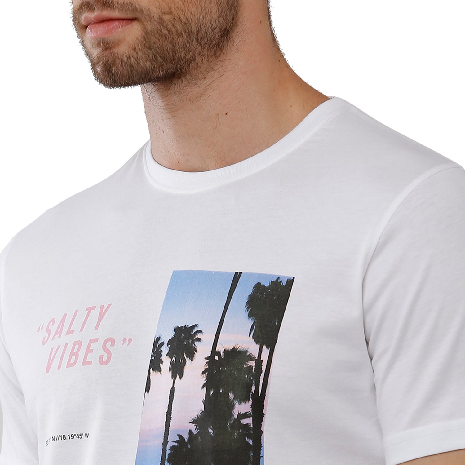 Classic Polo Men's Graphic Print Half Sleeve Round Neck Slim Fit Cotton T Shirt BALENO - 404 A SF C T-shirt Classic Polo 