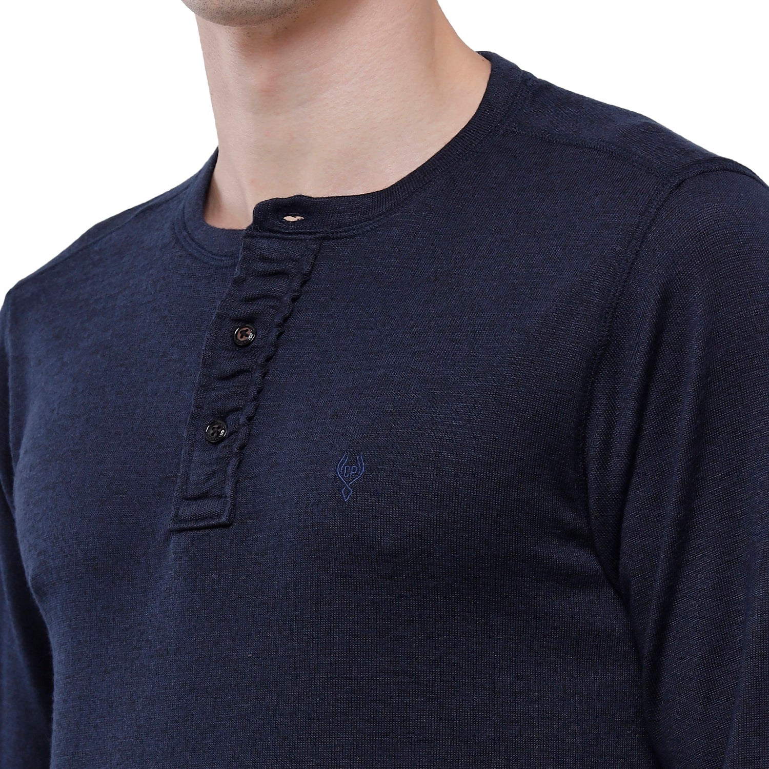 Classic Polo Mens Solid Full Sleeve Slim Fit T-Shirt (VERNO - 271 K SF Y) T-shirt Classic Polo 