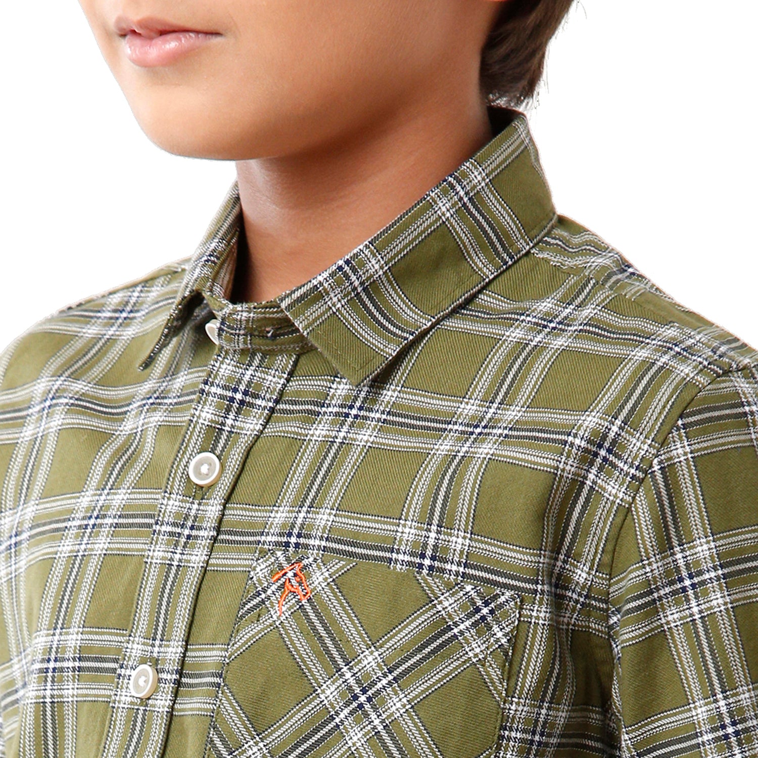 Classic Polo Bro Boys Checked Full Sleeve Slim Fit Sheen Green Color Shirt - BBSH S2 13 B Shirts Classic Polo 