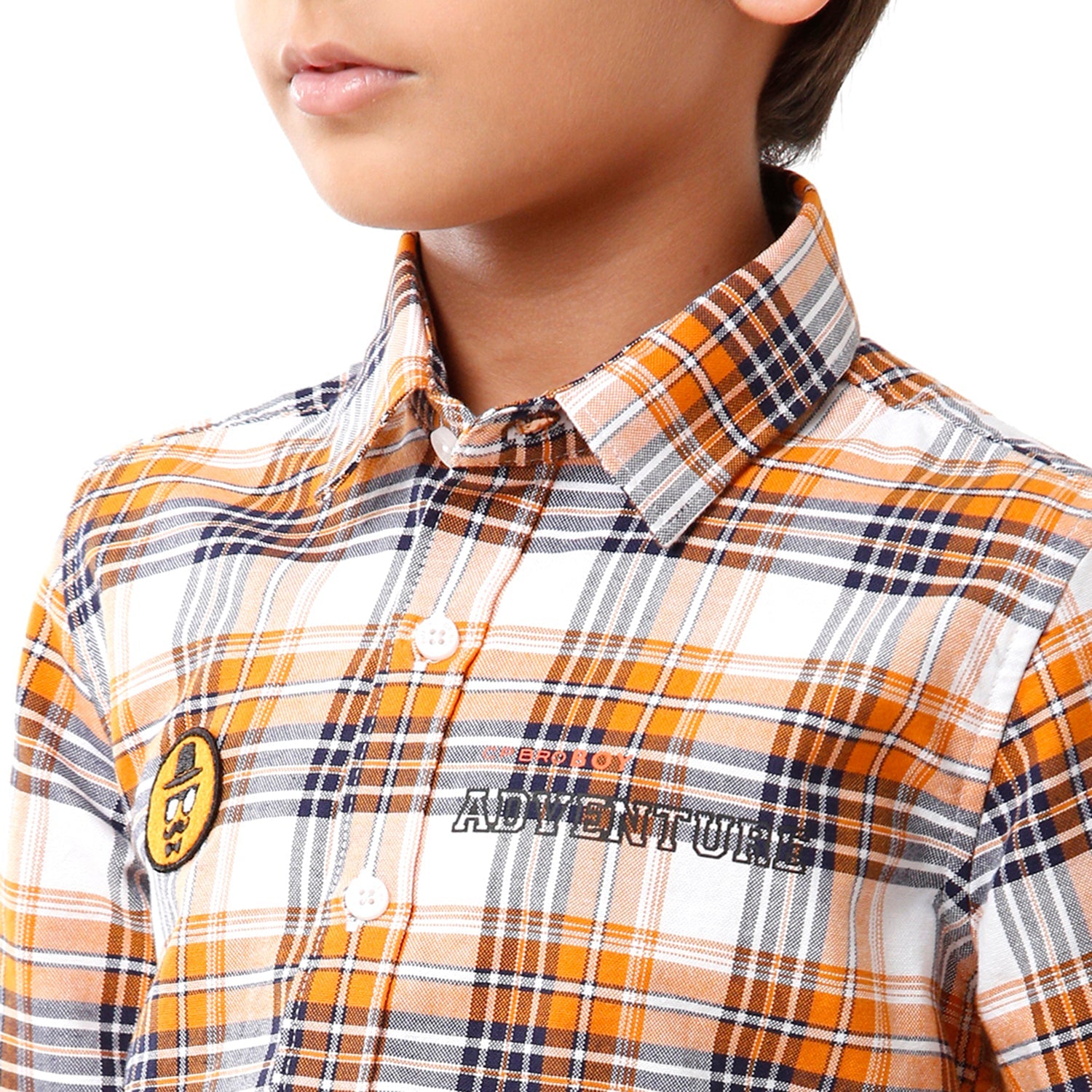 Classic Polo Bro Boys Checked Full Sleeve Slim Fit Multicolor Shirt - BBSH S2 23 B Shirts Classic Polo 