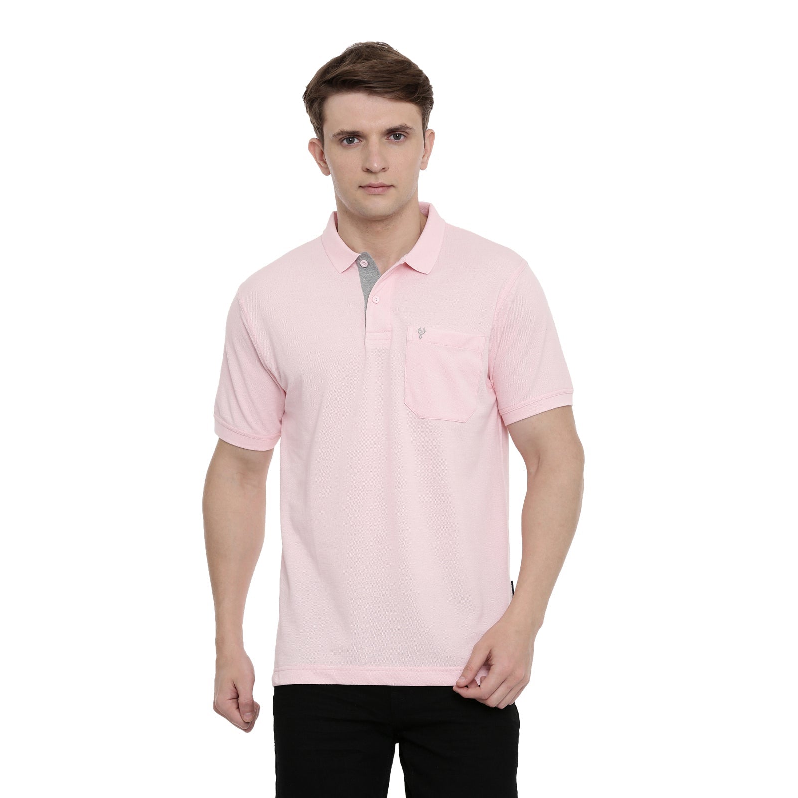 Men's Pink Polo Authentic Fit T-Shirt - 4SSN 216 T-shirt Classic Polo 