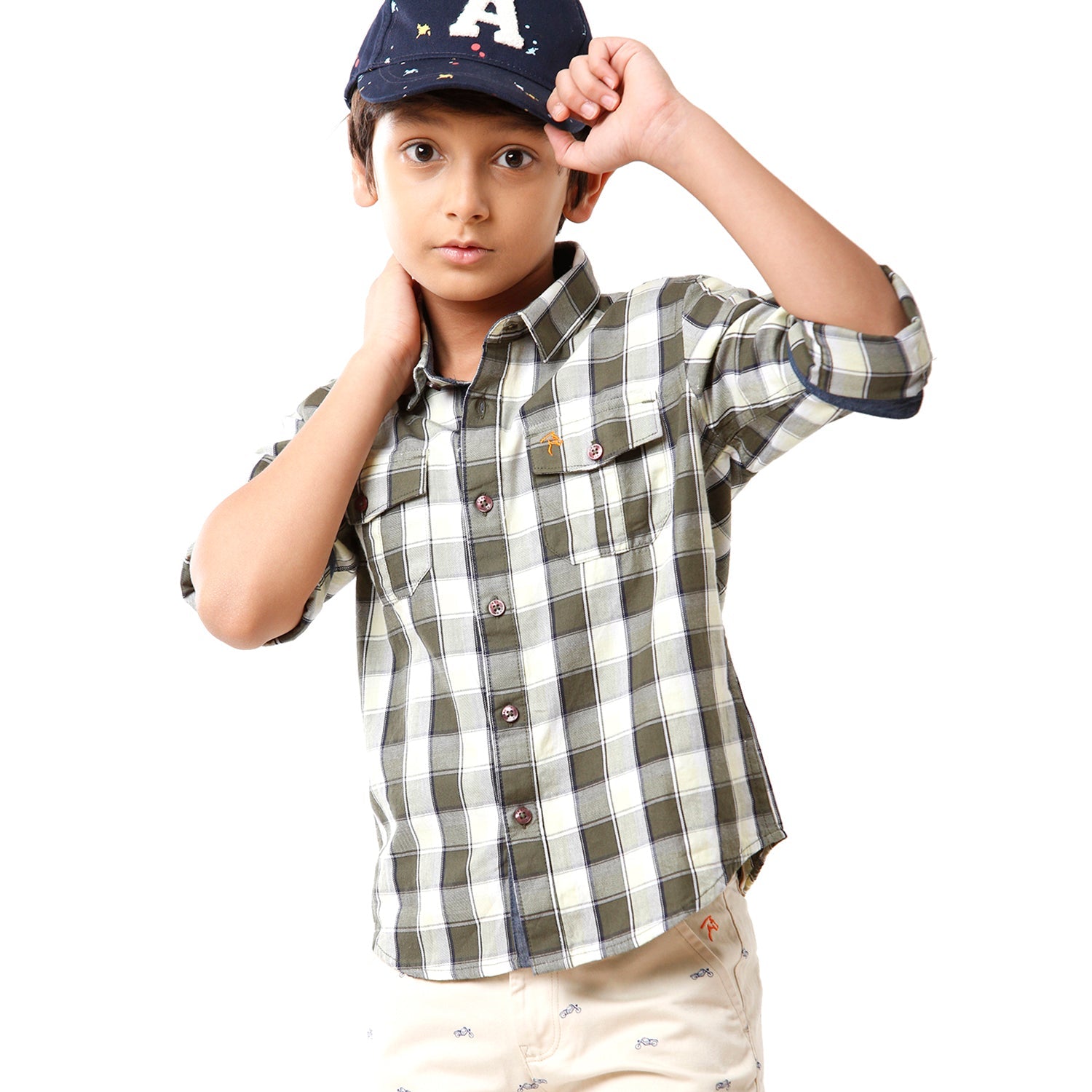 Classic Polo Bro Boys Checked Full Sleeve Slim Fit Multicolor Shirt - BBSH S1 16 B Shirts Classic Polo 