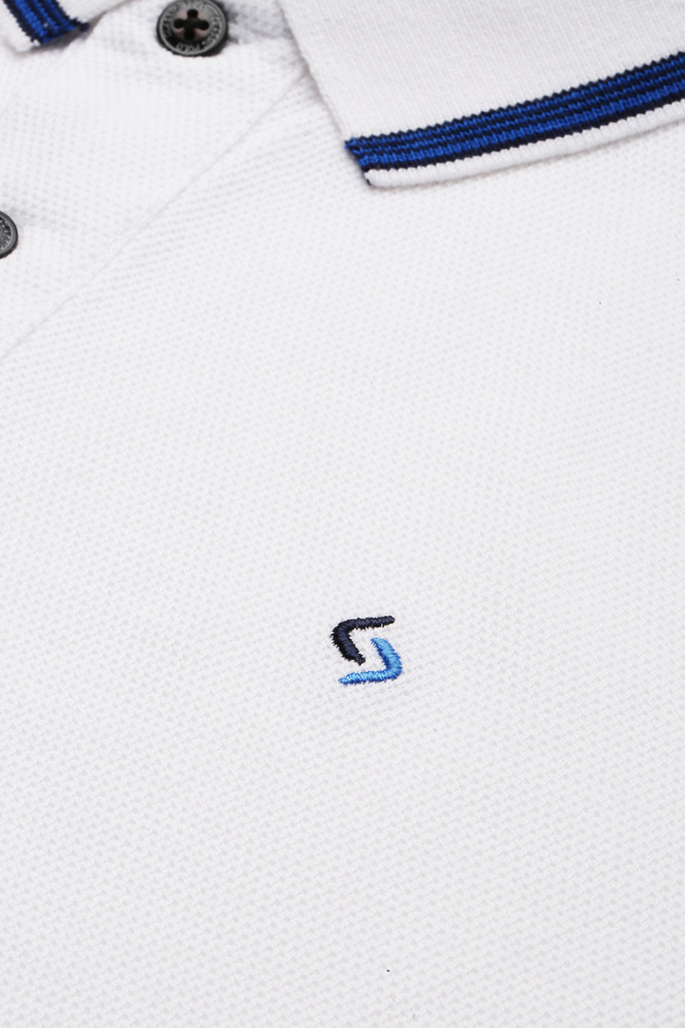 Classic Polo Men's Cotton Half Sleeve Solid Slim Fit Polo Neck White Color T-Shirt | Prm - 749 A