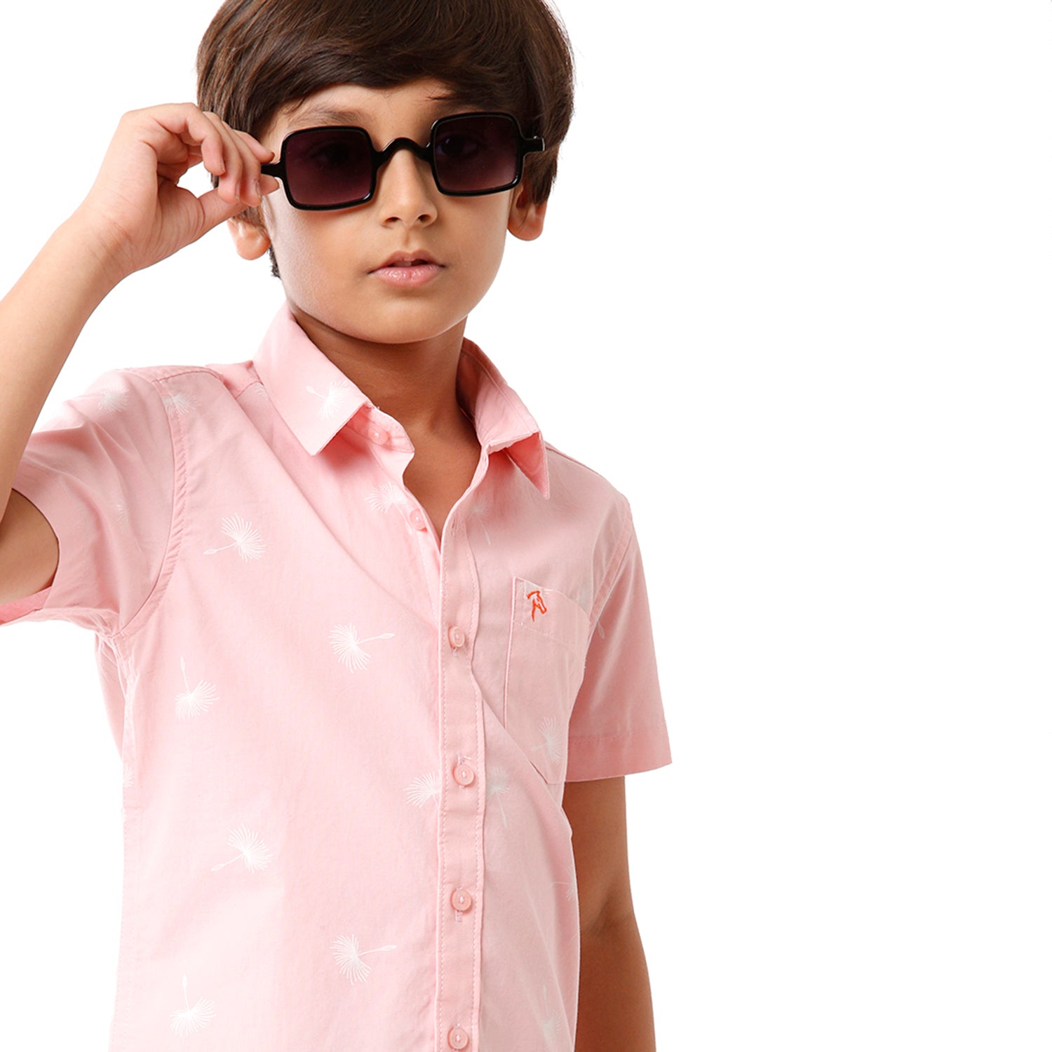 Classic Polo Bro Boys Printed Half Sleeve Slim Fit Pink Color Shirt - BBSH S2 04 B Shirts Classic Polo 