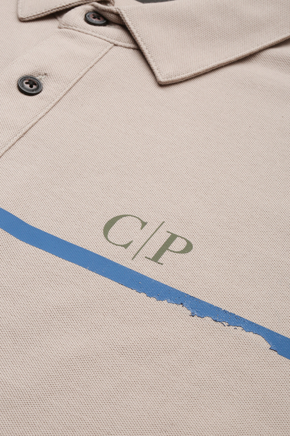 Classic Polo Men's Cotton Half Sleeve Printed Slim Fit Polo Neck Cream Color T-Shirt | Unico - 100 A