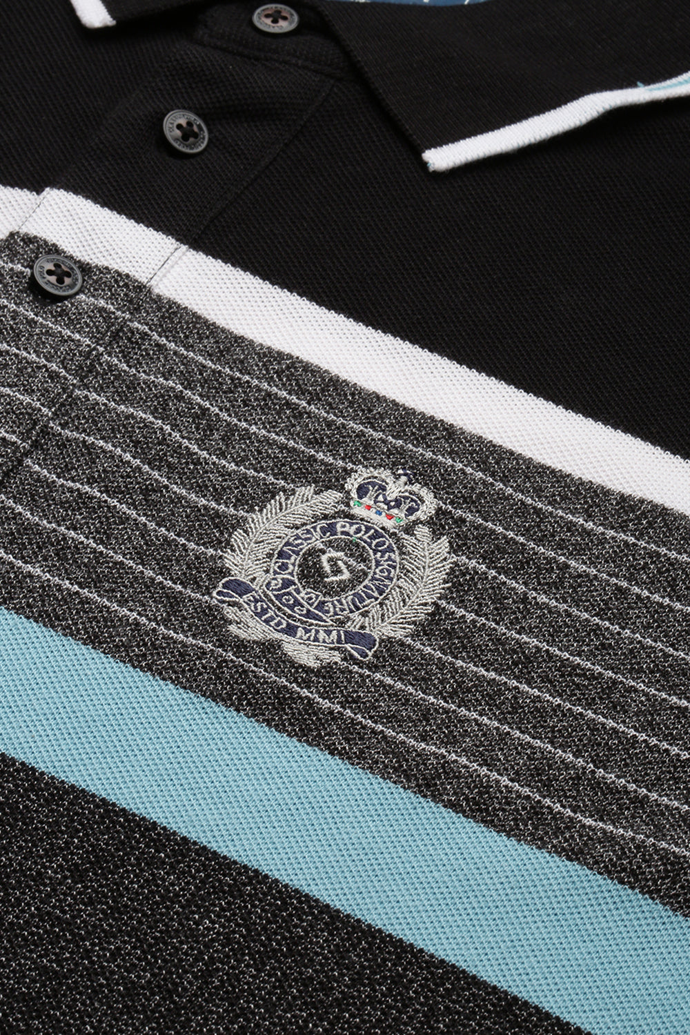 Classic Polo Men's Cotton Half Sleeve Striped Slim Fit Polo Neck Multicolor T-Shirt | Vta - 230 B