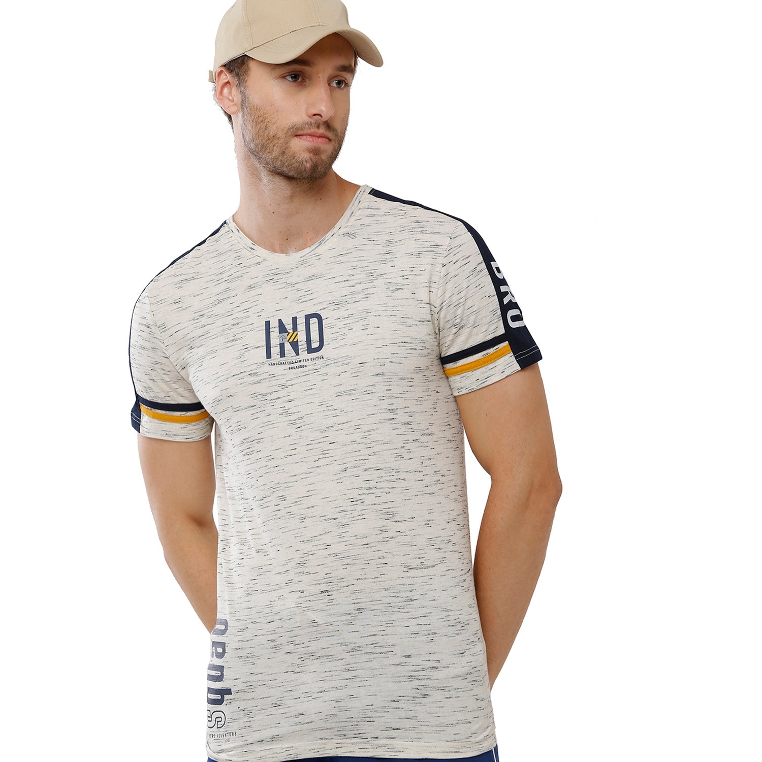 Classic Polo Bro Mens Graphic Print Slim Fit Crew Neck T-Shirt -Bcrn 463 B T-shirt Classic Polo 